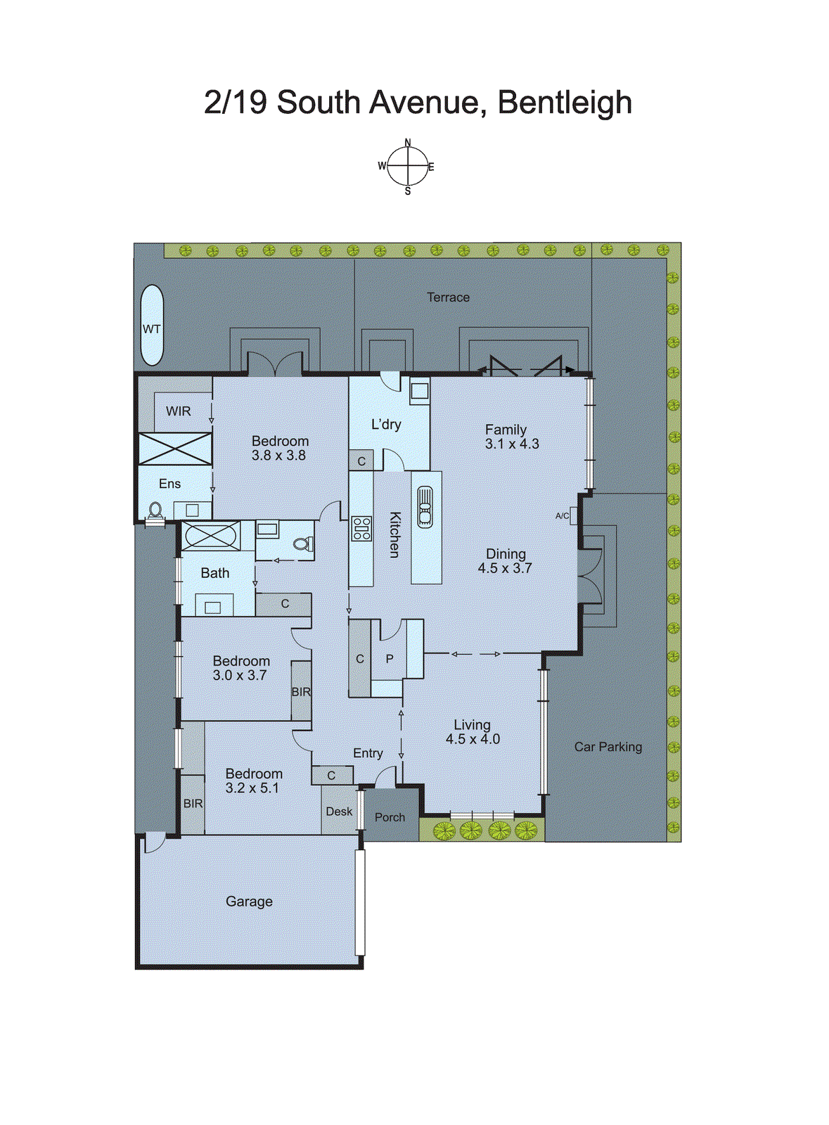2/19 South Avenue, Bentleigh VIC 3204 - Floorplan