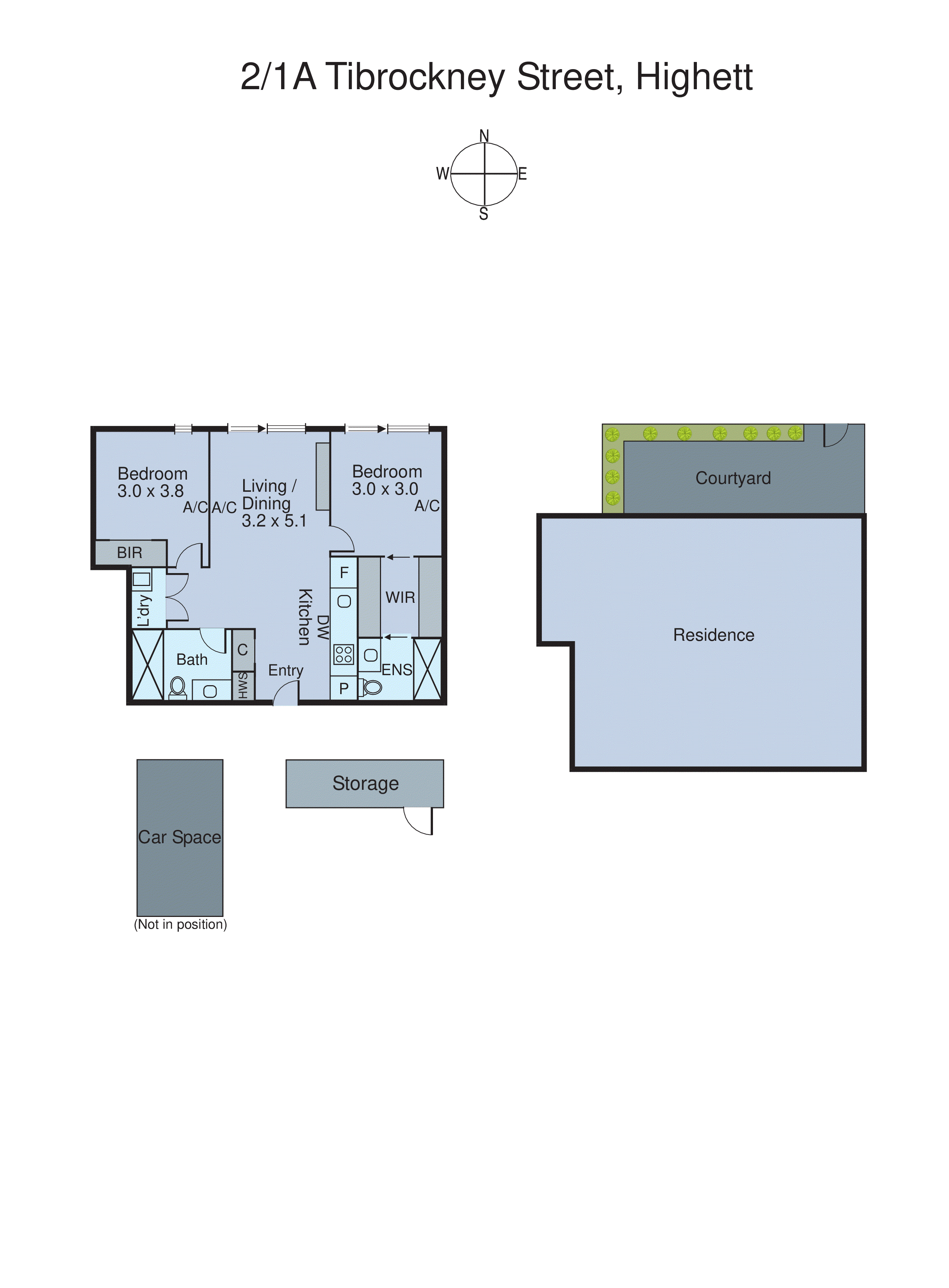 2/1A Tibrockney Street, Cheltenham VIC 3192 - Floorplan
