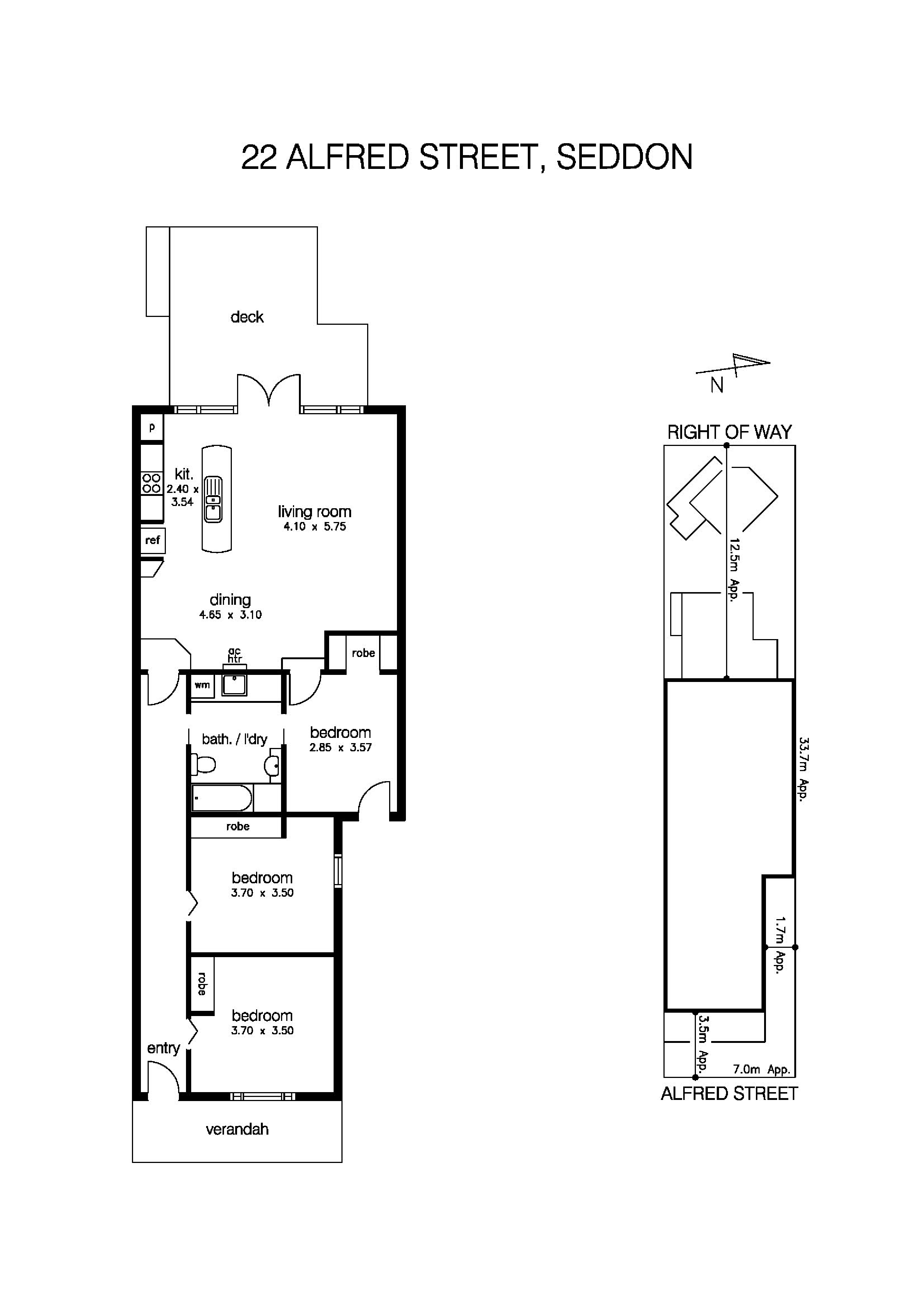 22 Alfred Street, SEDDON VIC 3011 - Floorplan