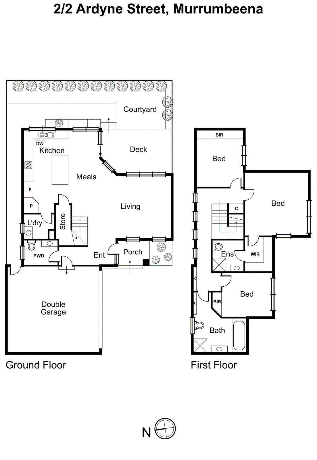 2/2 Ardyne Street, Murrumbeena VIC 3163 - Floorplan