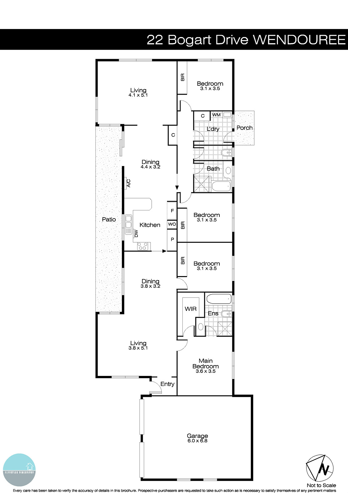 22 Bogart Drive, Wendouree VIC 3355 - Floorplan