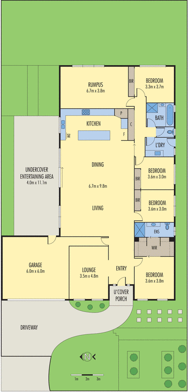 22 Bourbon Way, Waurn Ponds VIC 3216 - Floorplan