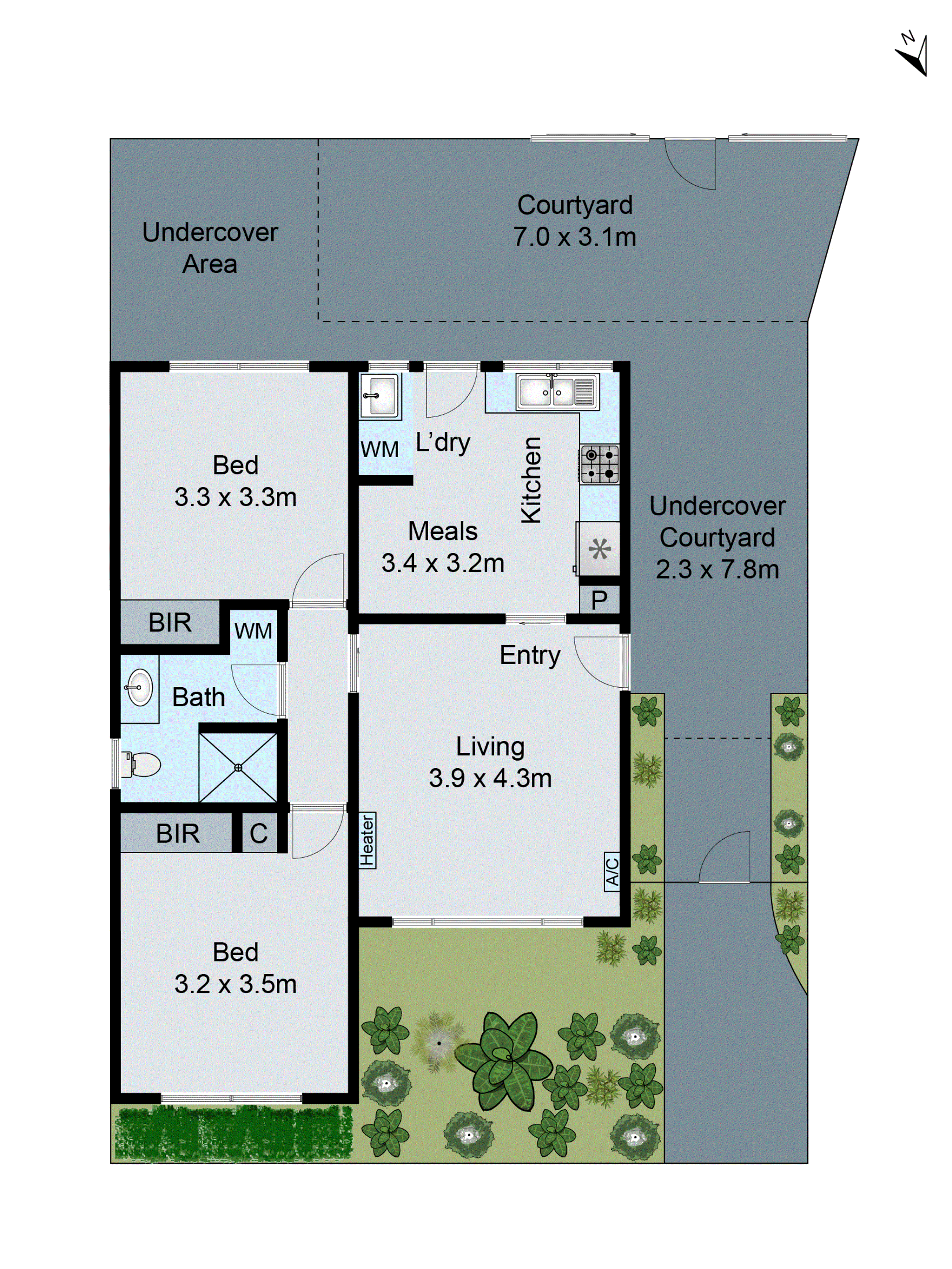 2/2 Burton Avenue, Clayton VIC 3168 - Floorplan