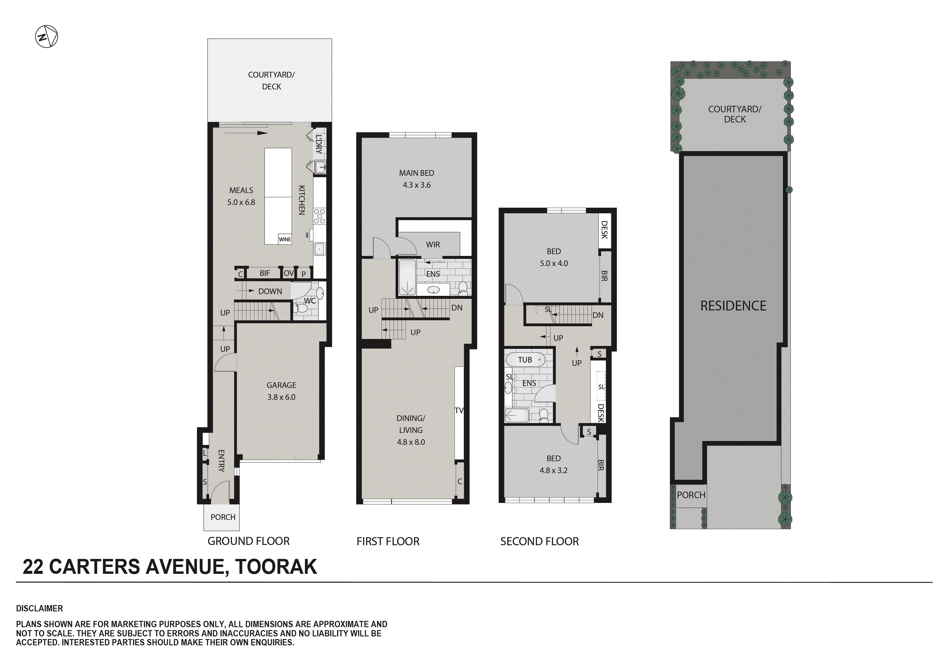 22 Carters Avenue, Toorak VIC 3142 - Floorplan