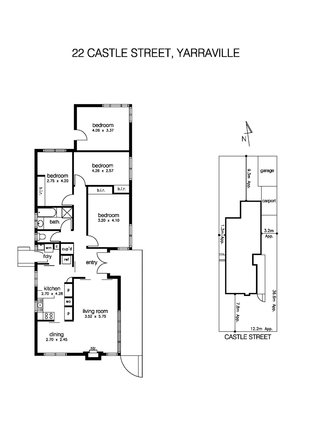 22 Castle Street, YARRAVILLE VIC 3013 - Floorplan