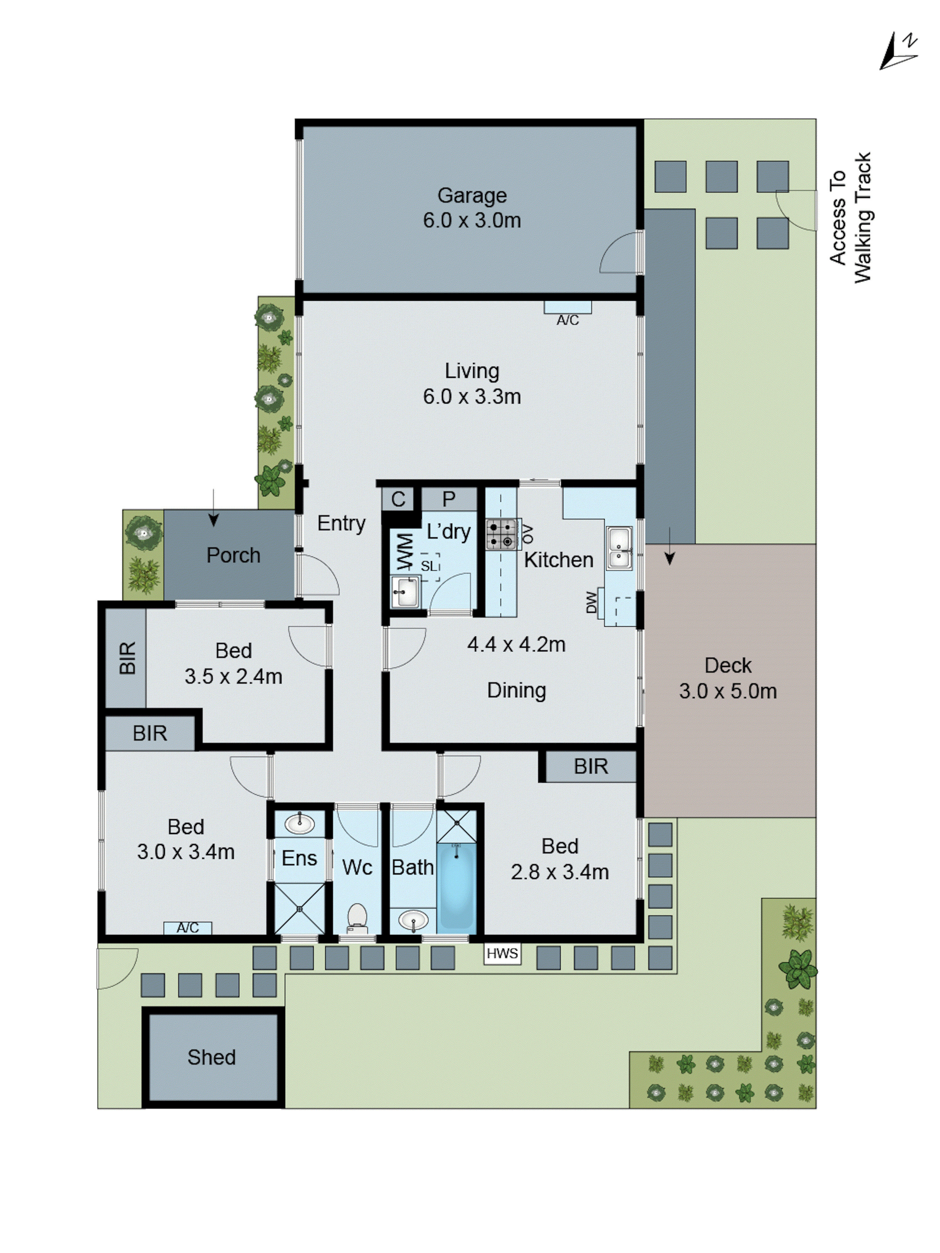 2/2 Cunningham Place, Oakleigh South VIC 3167 - Floorplan