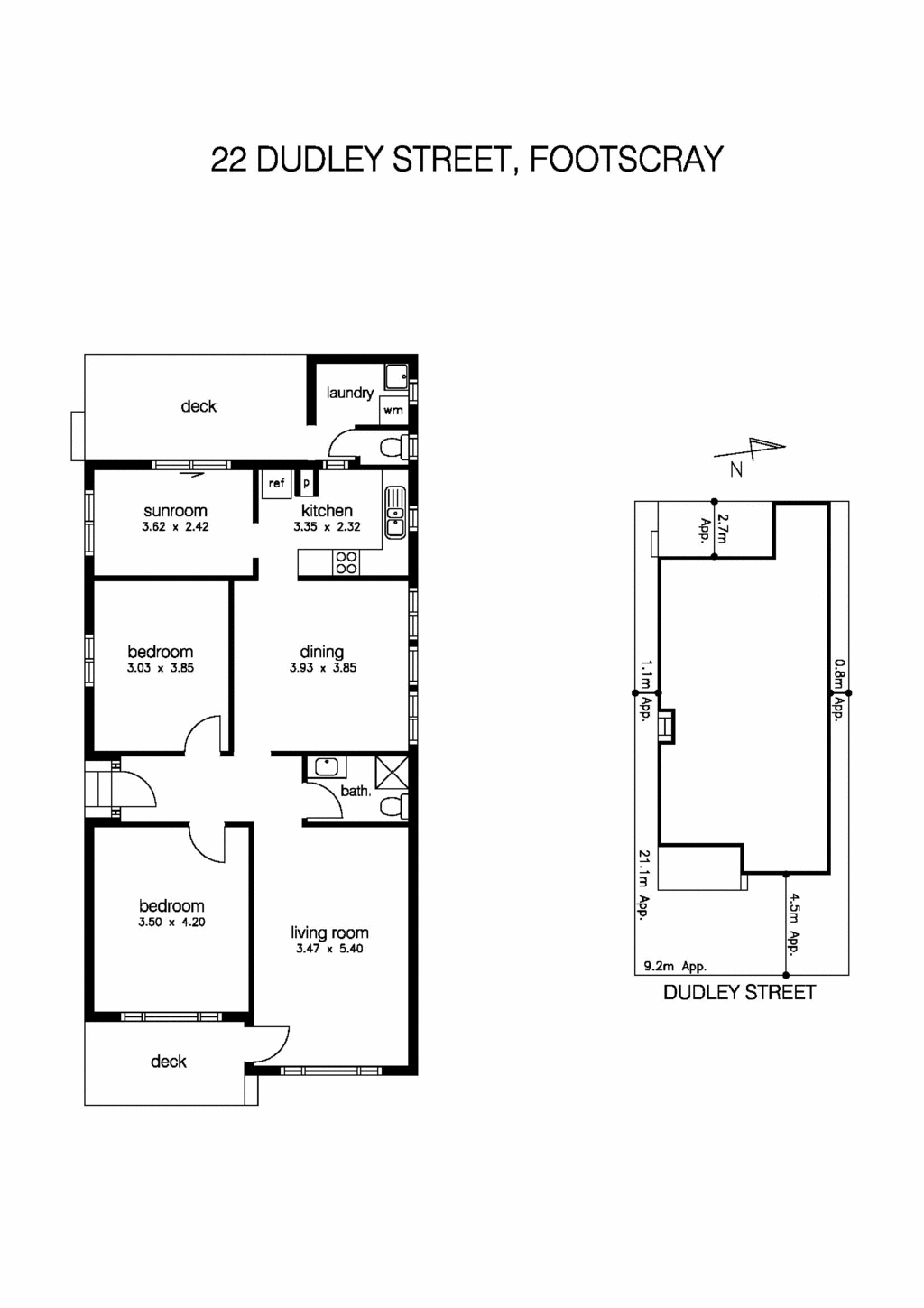 22 Dudley Street, FOOTSCRAY VIC 3011 - Floorplan