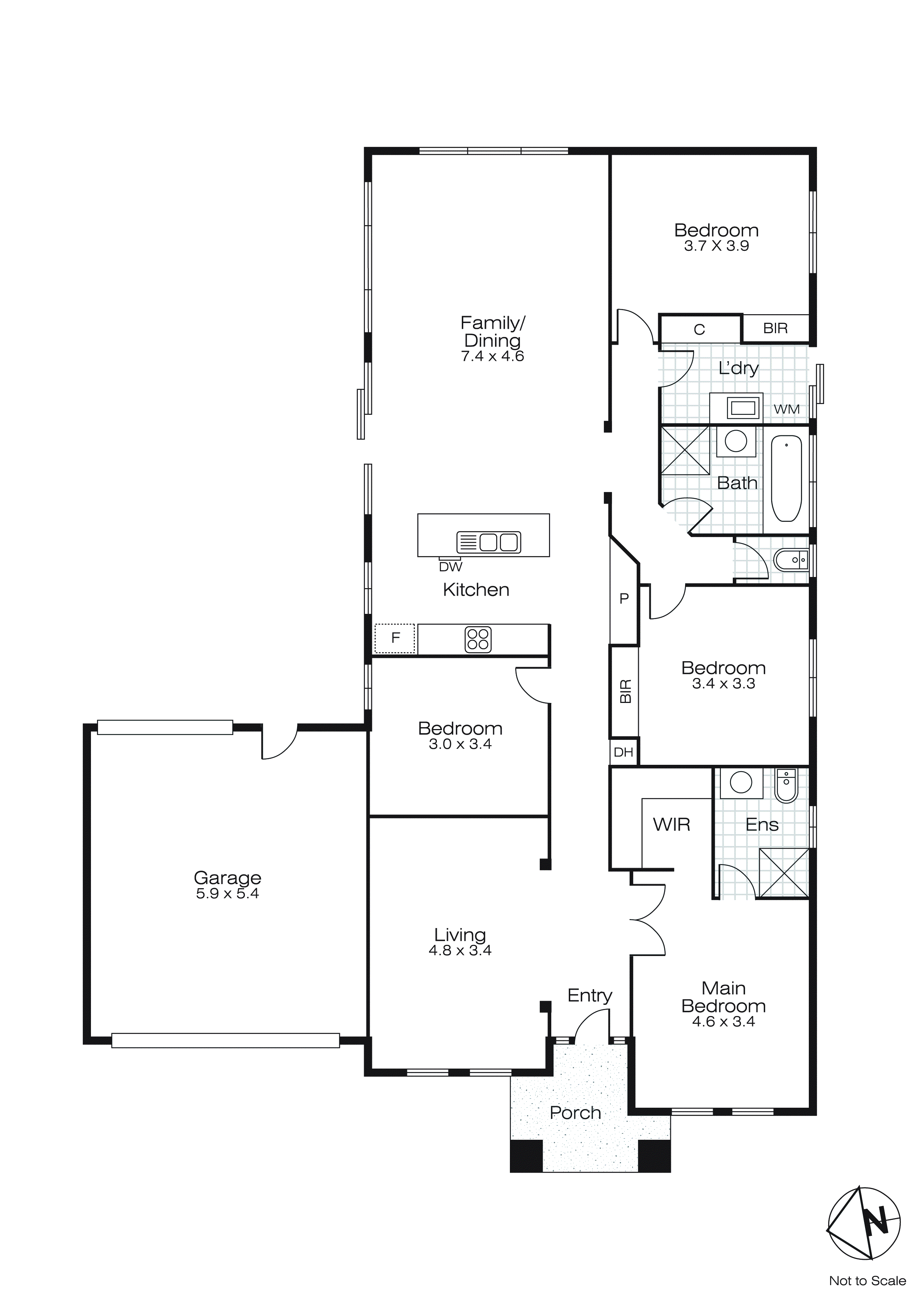 22 Holstein Close, Delacombe VIC 3356 - Floorplan