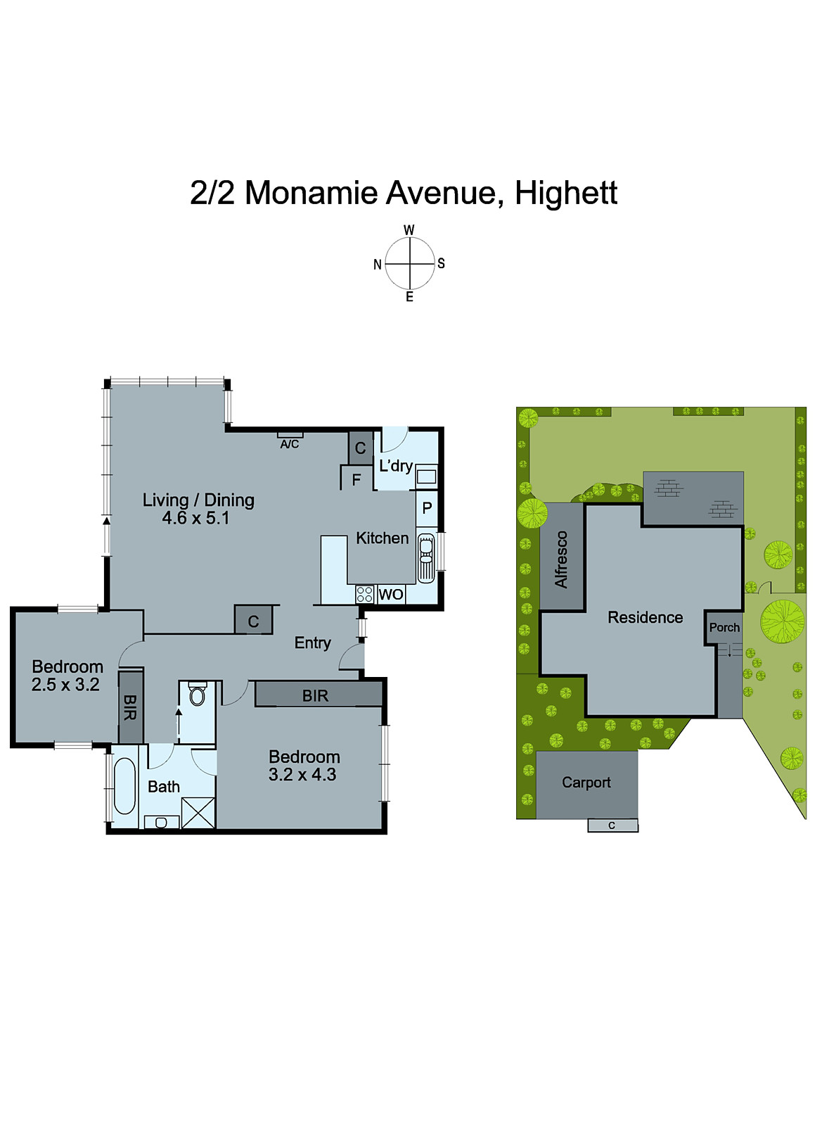 2/2 Monamie Avenue, Highett VIC 3190 - Floorplan