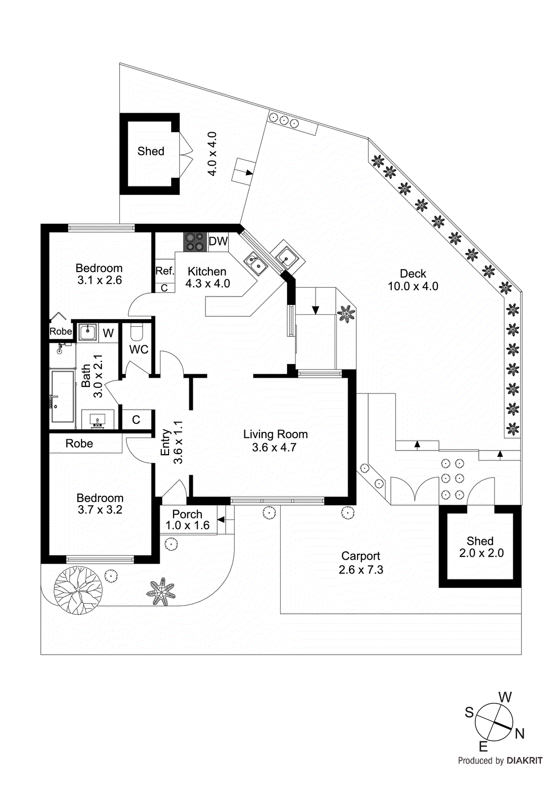 2/2 Paringa Court, Chadstone VIC 3148 - Floorplan