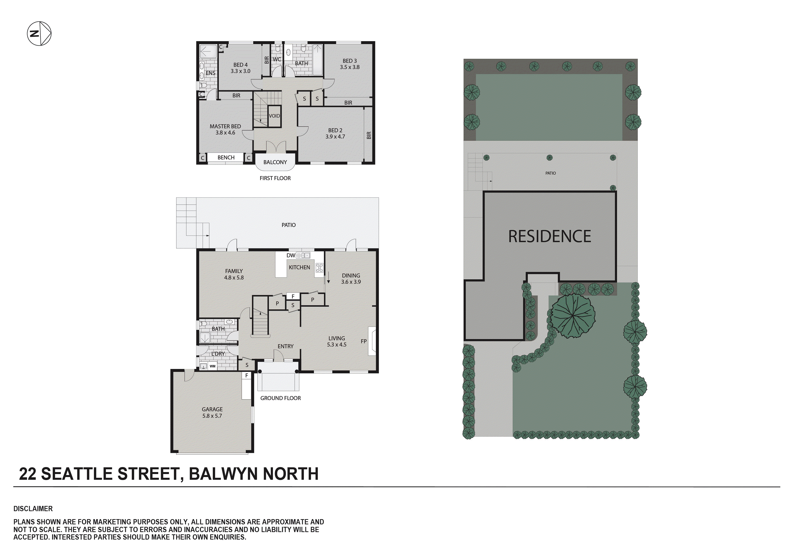 22 Seattle Street, Balwyn North VIC 3104 - Floorplan