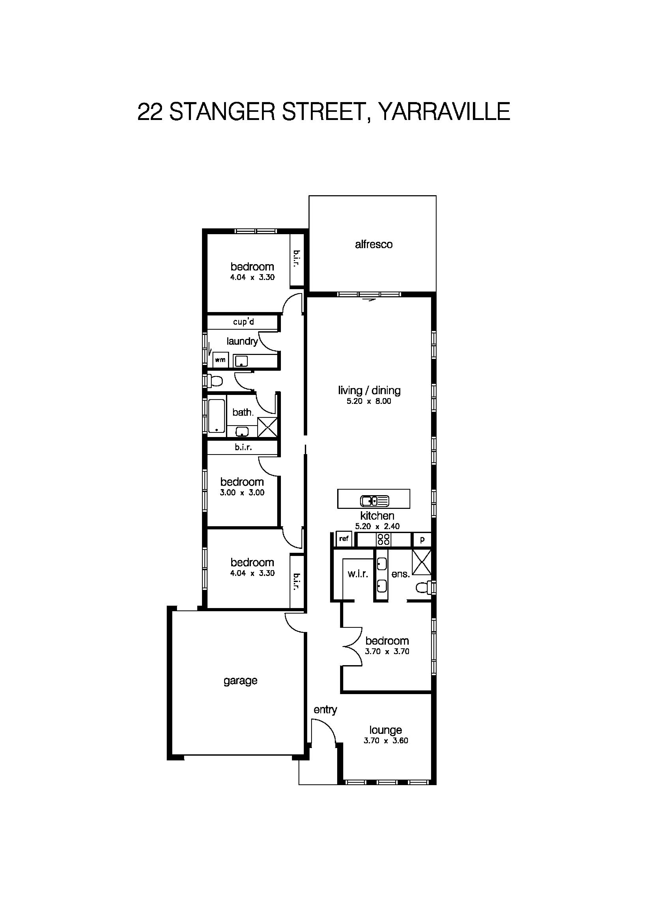 22 Stanger Street, YARRAVILLE VIC 3013 - Floorplan