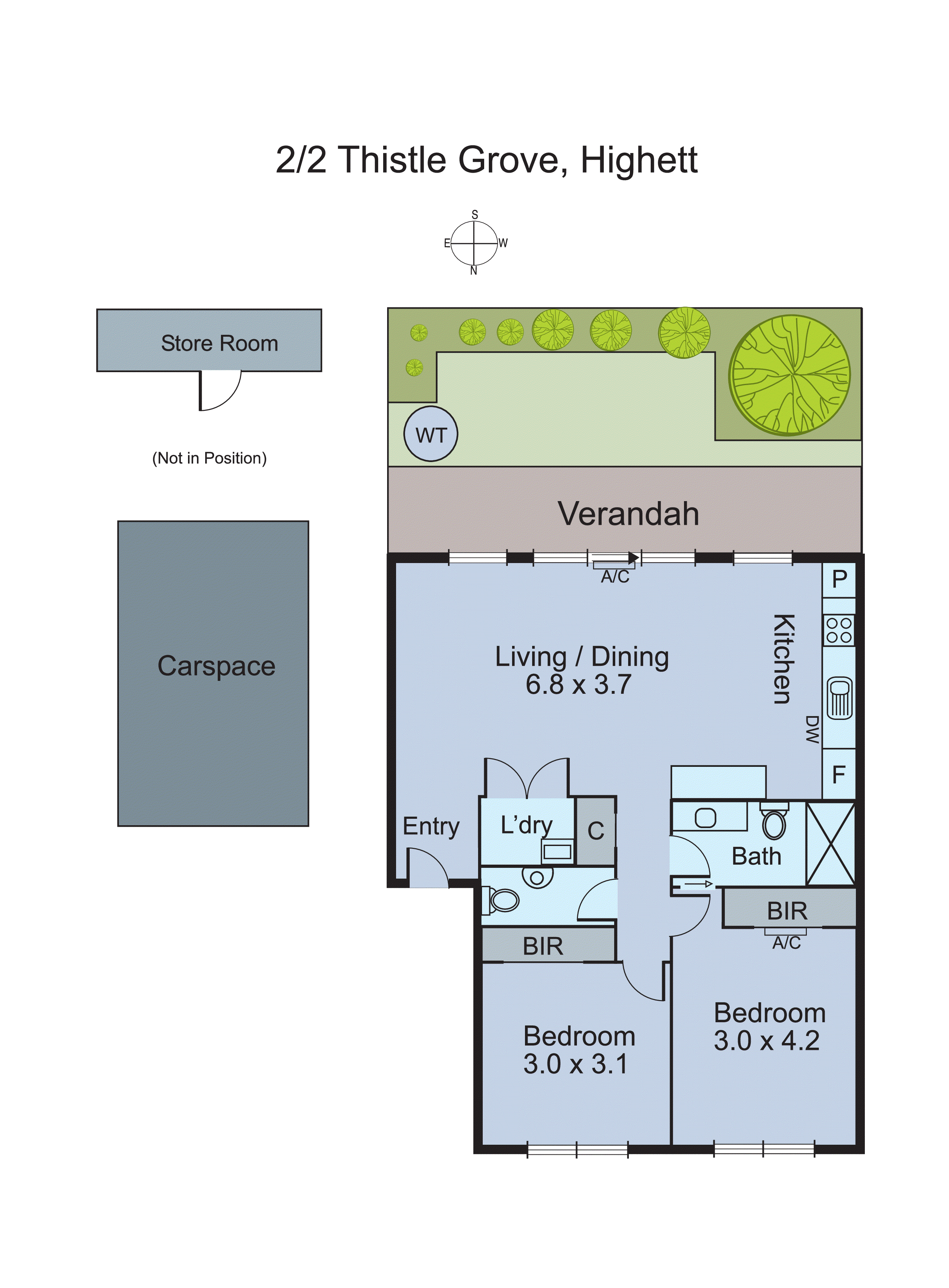 2/2 Thistle Grove, Highett VIC 3190 - Floorplan