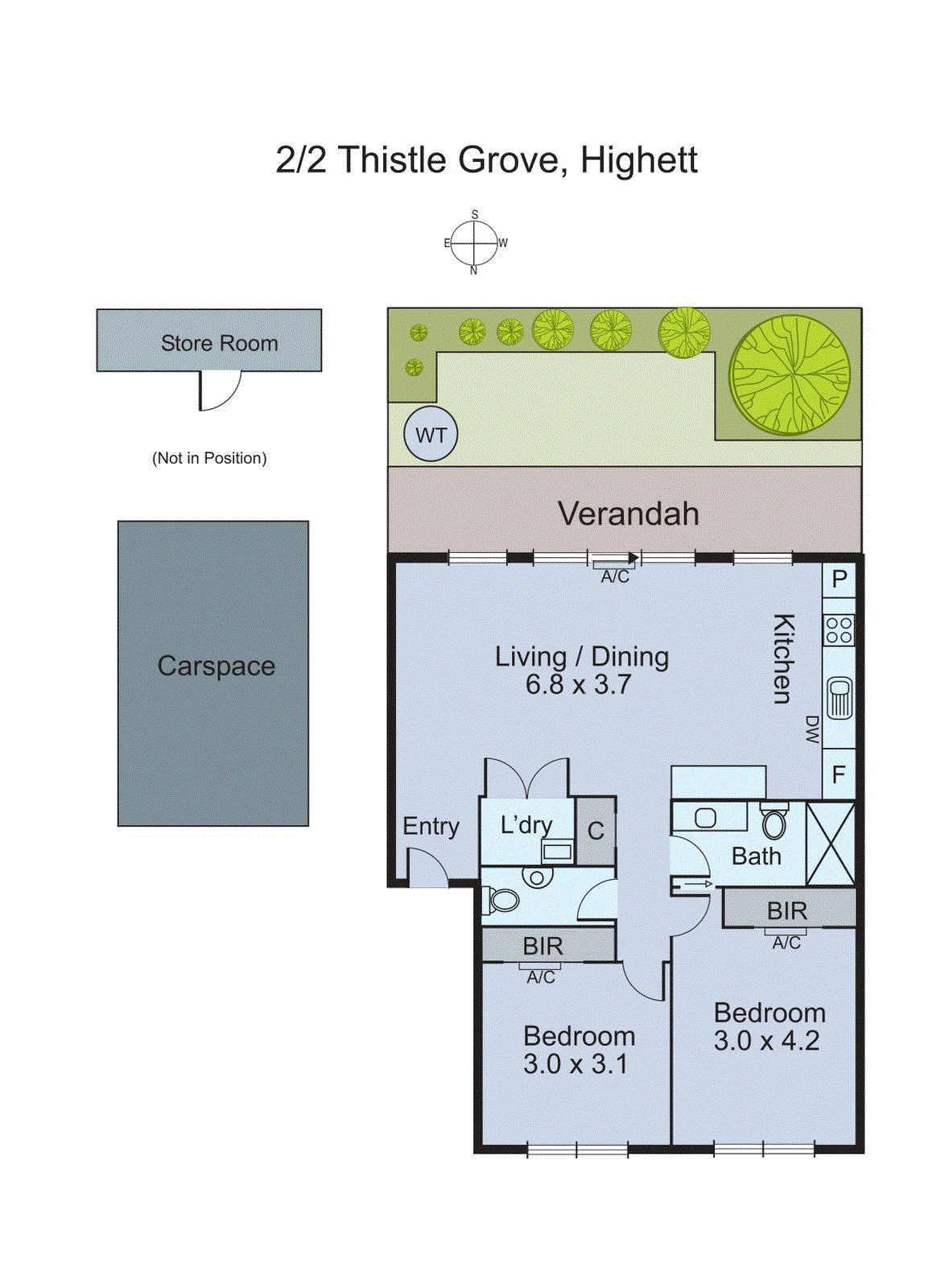 2/2 Thistle Grove, Highett VIC 3190 - Floorplan