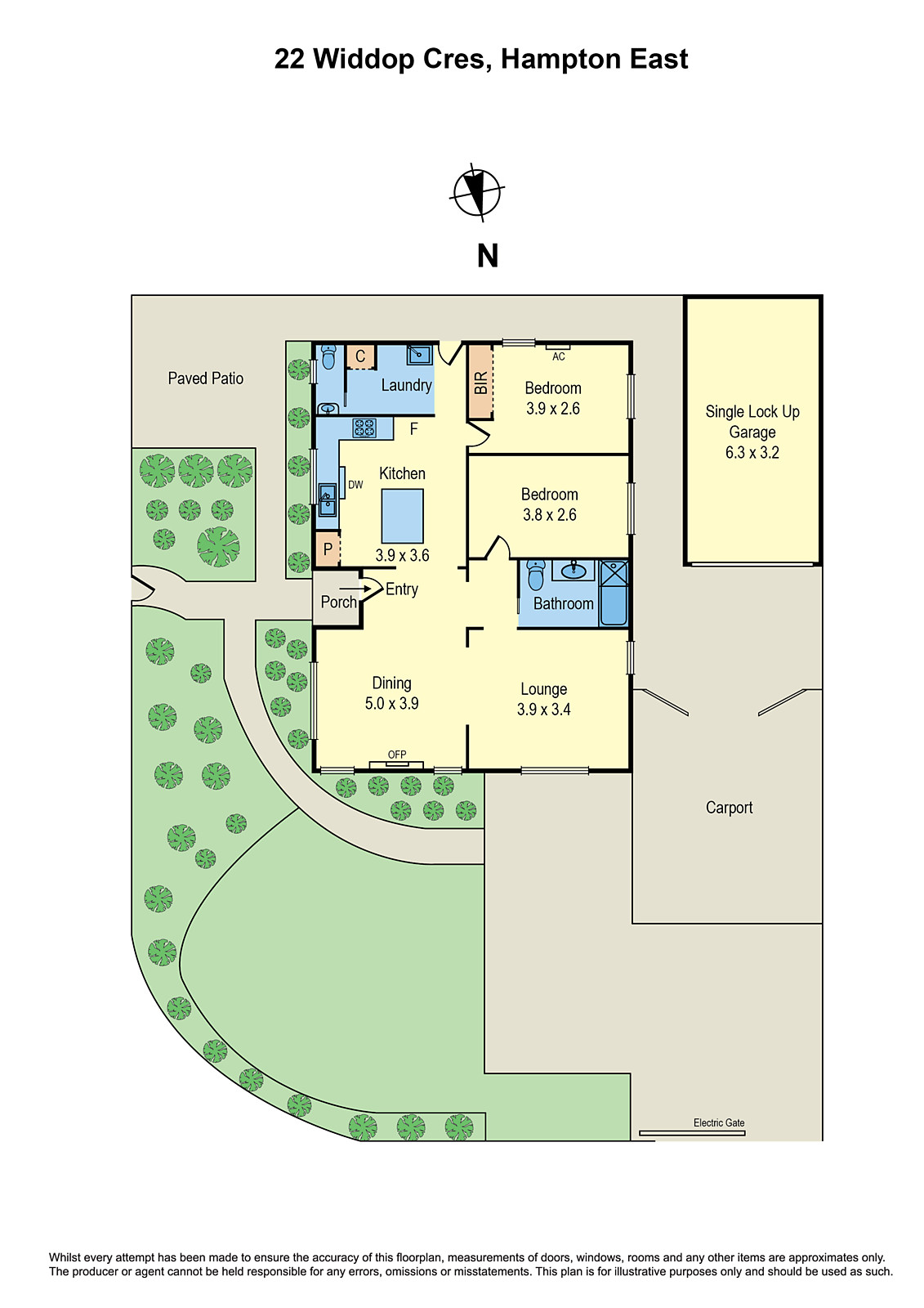 22 Widdop Crescent, Hampton East VIC 3188 - Floorplan