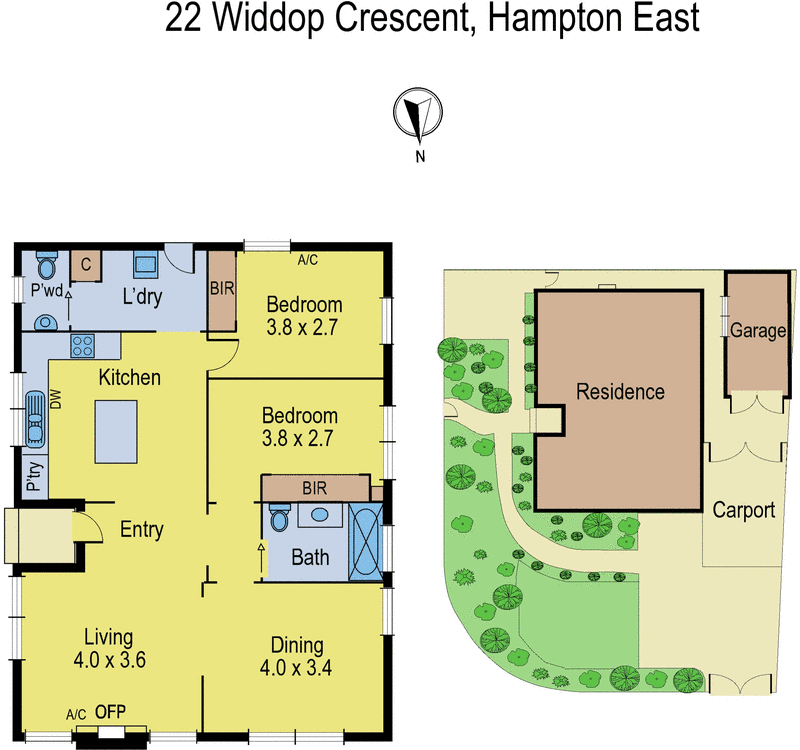22 Widdop Crescent, Hampton East VIC 3188 - Floorplan
