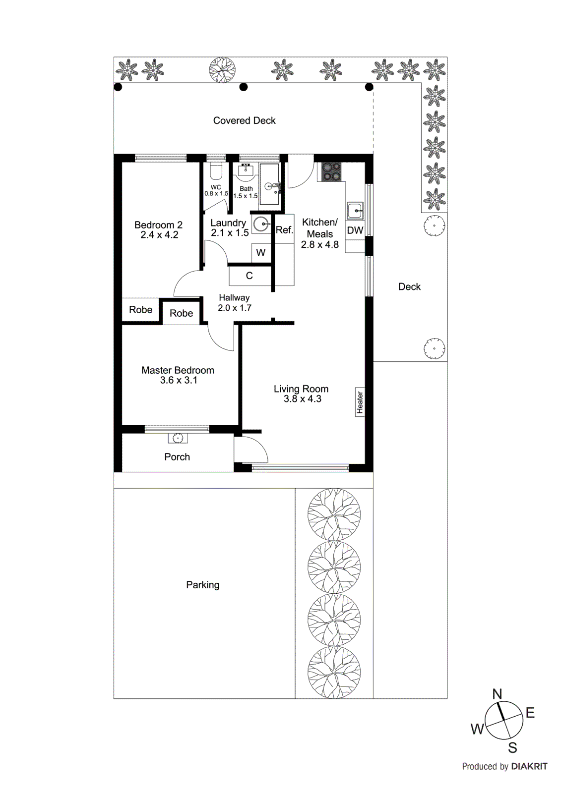 2/20-22 Bainbridge Avenue, Seaford VIC 3198 - Floorplan