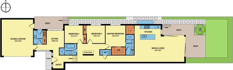 2/20 Olive Grove, Parkdale VIC 3195 - Floorplan
