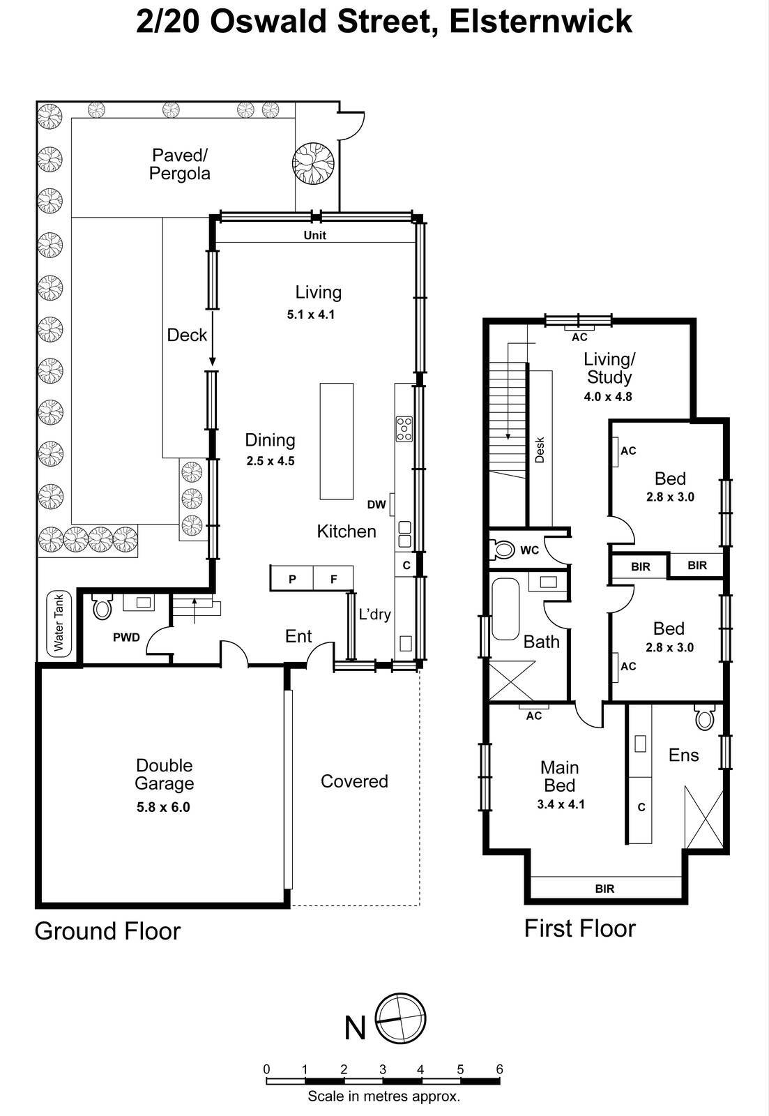 2/20 Oswald Street, Elsternwick VIC 3185 - Floorplan