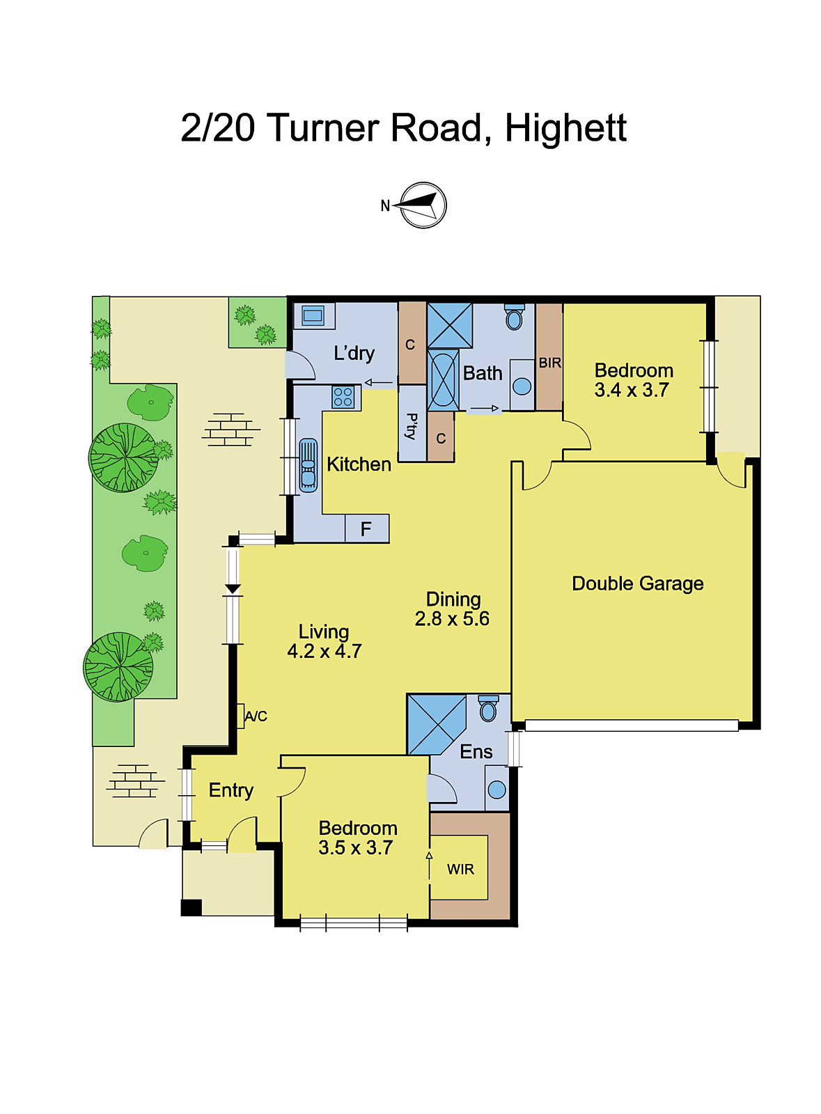 2/20 Turner Road, Highett VIC 3190 - Floorplan