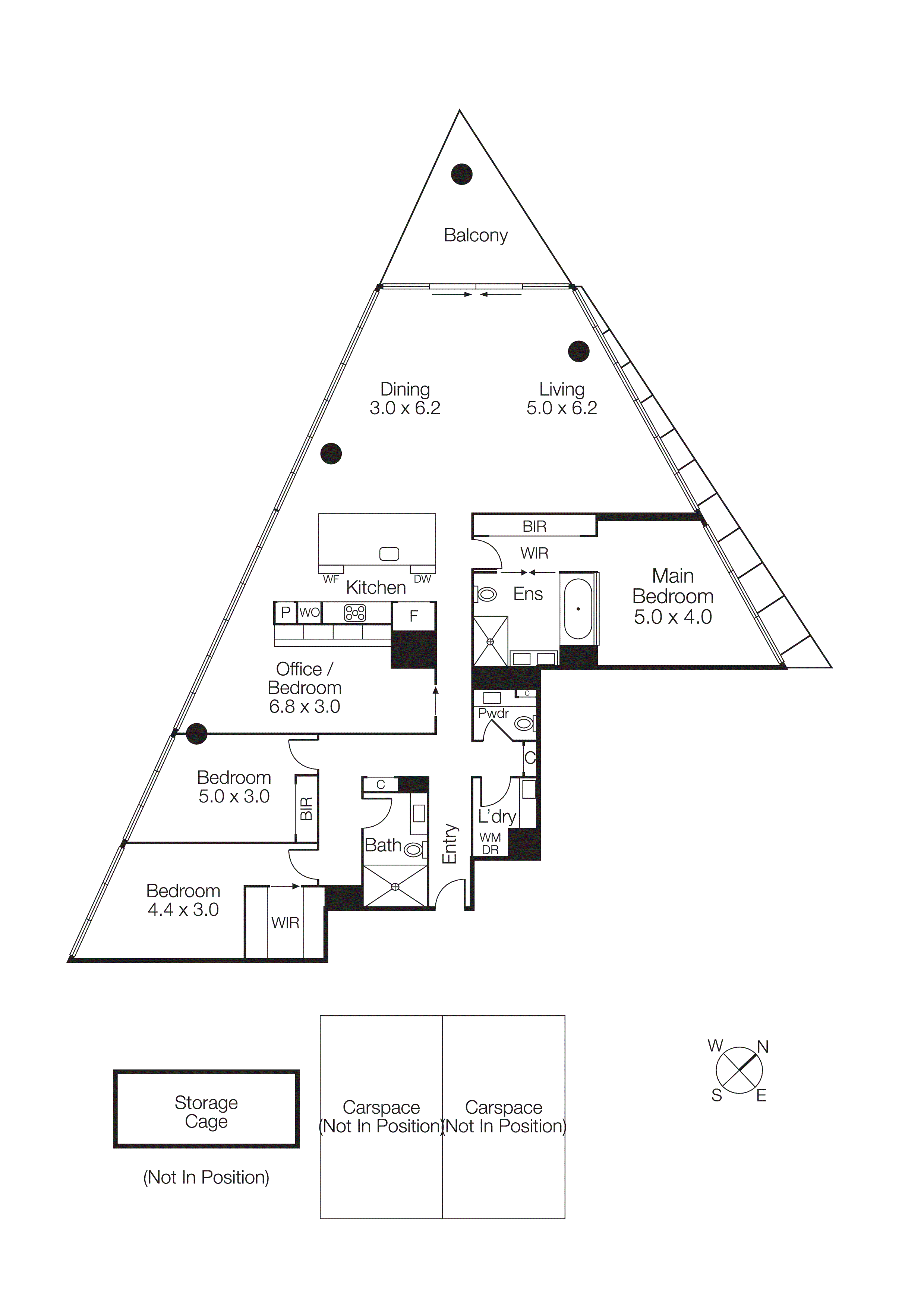 2201/90 Lorimer Street, Docklands VIC 3008 - Floorplan