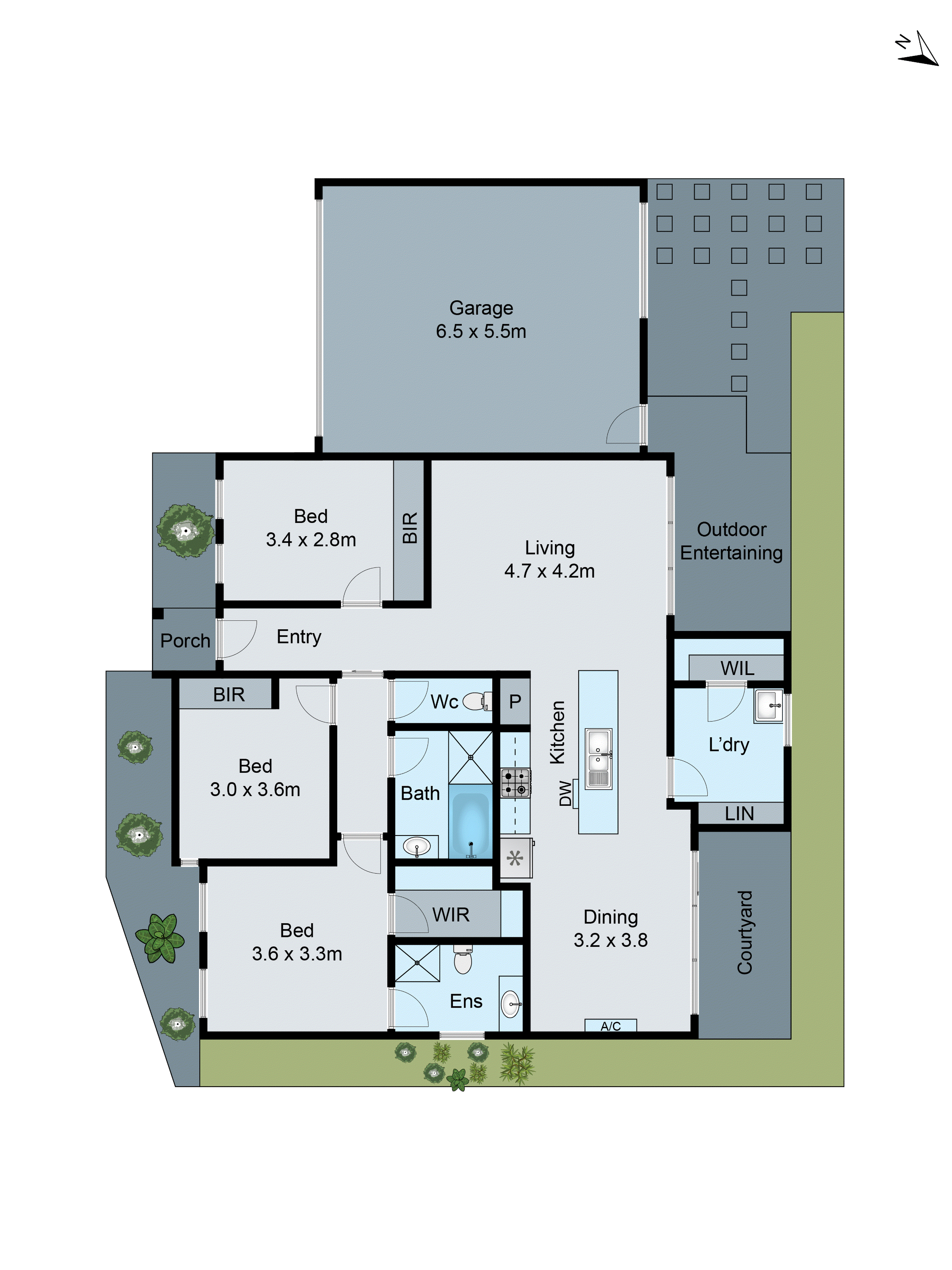 2/207 South Valley Road, Highton VIC 3216 - Floorplan