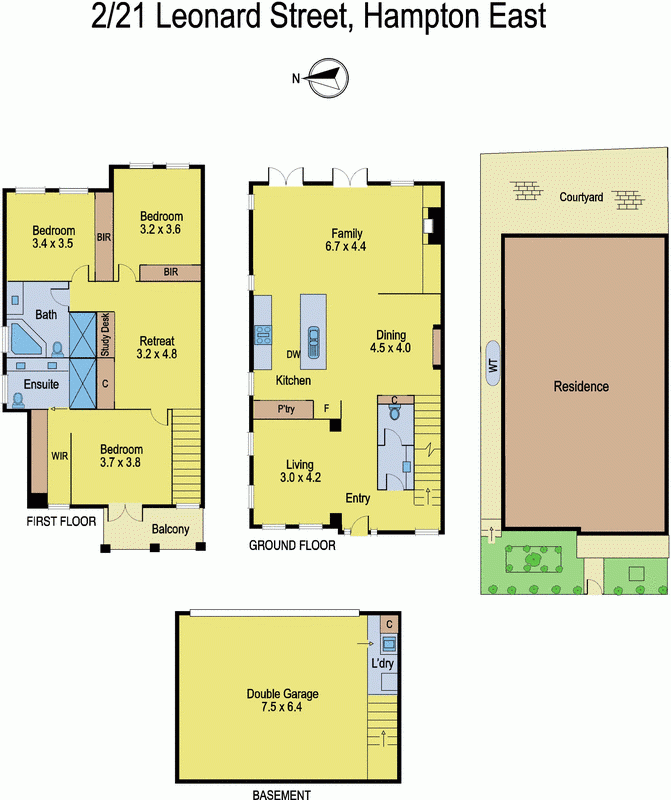 2/21 Leonard Street, HAMPTON EAST VIC 3188 - Floorplan