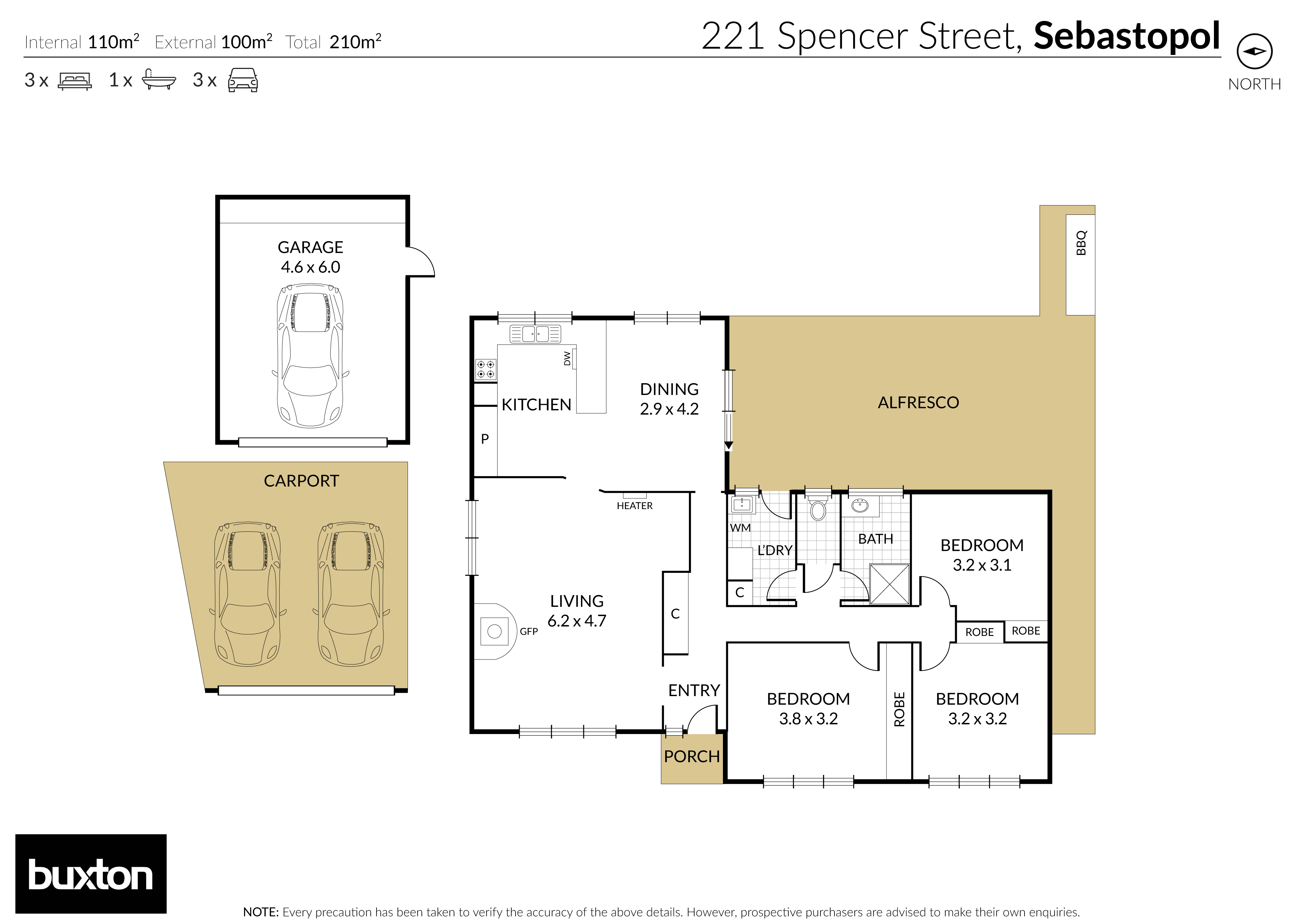221 Spencer Street, Sebastopol VIC 3356 - Floorplan