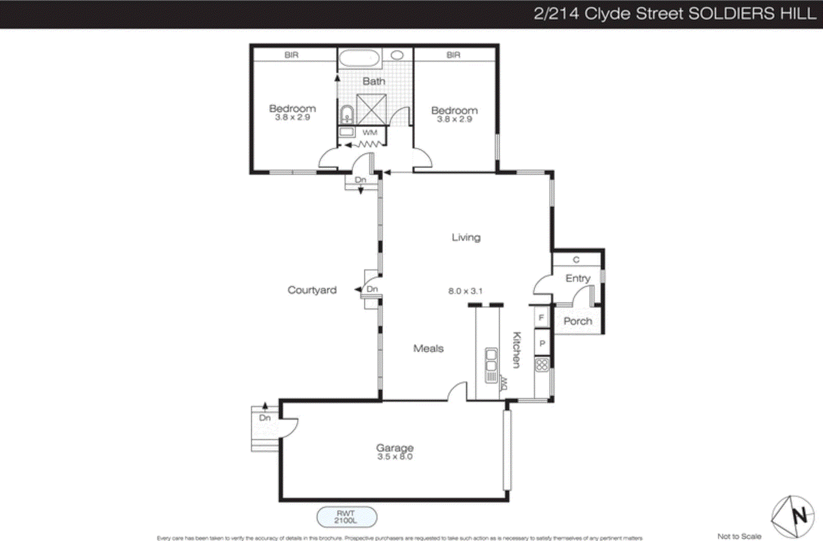 2/214 Clyde Street, Soldiers Hill VIC 3350 - Floorplan