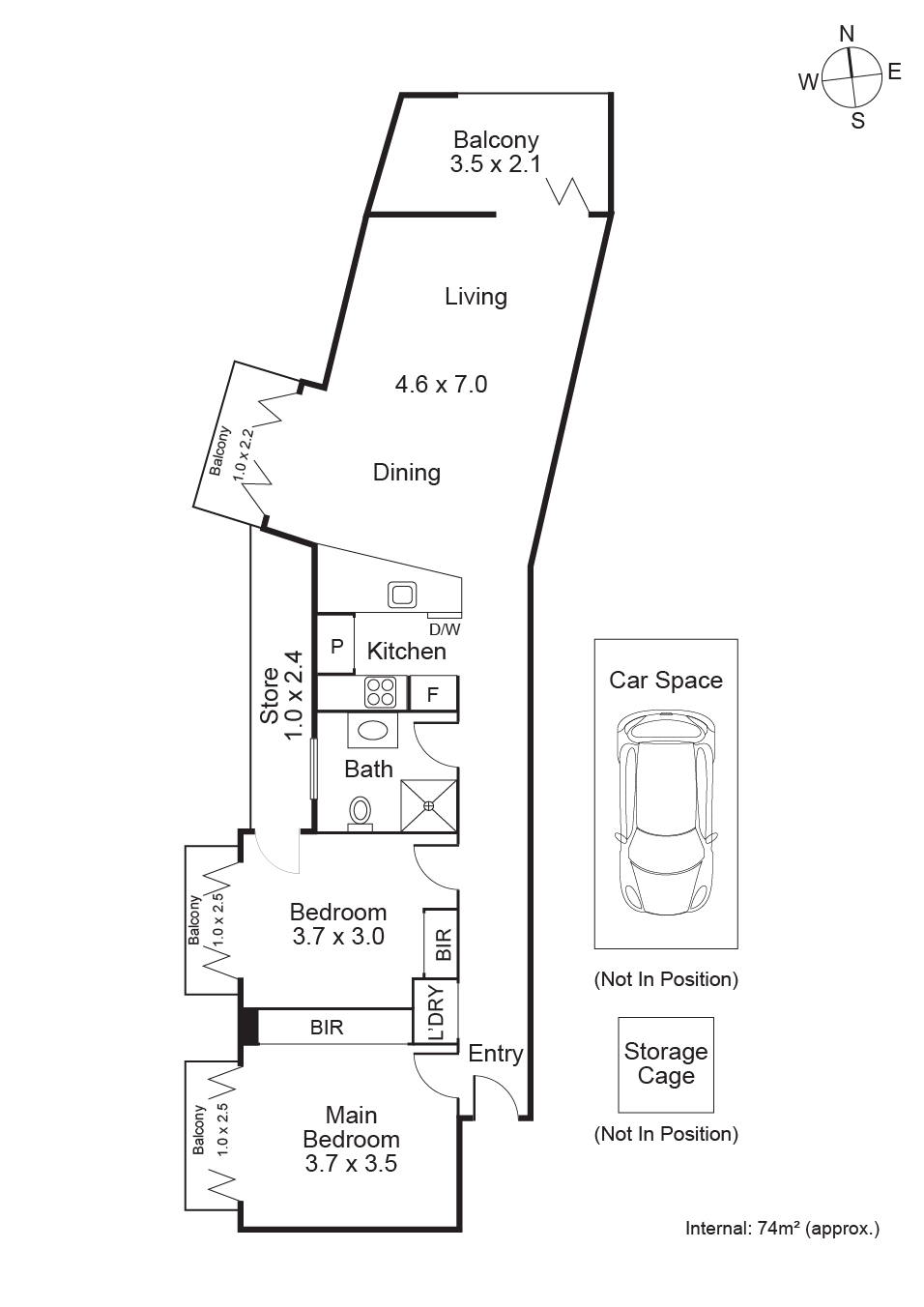 22/17 Ellesmere Road, Windsor VIC 3181 - Floorplan