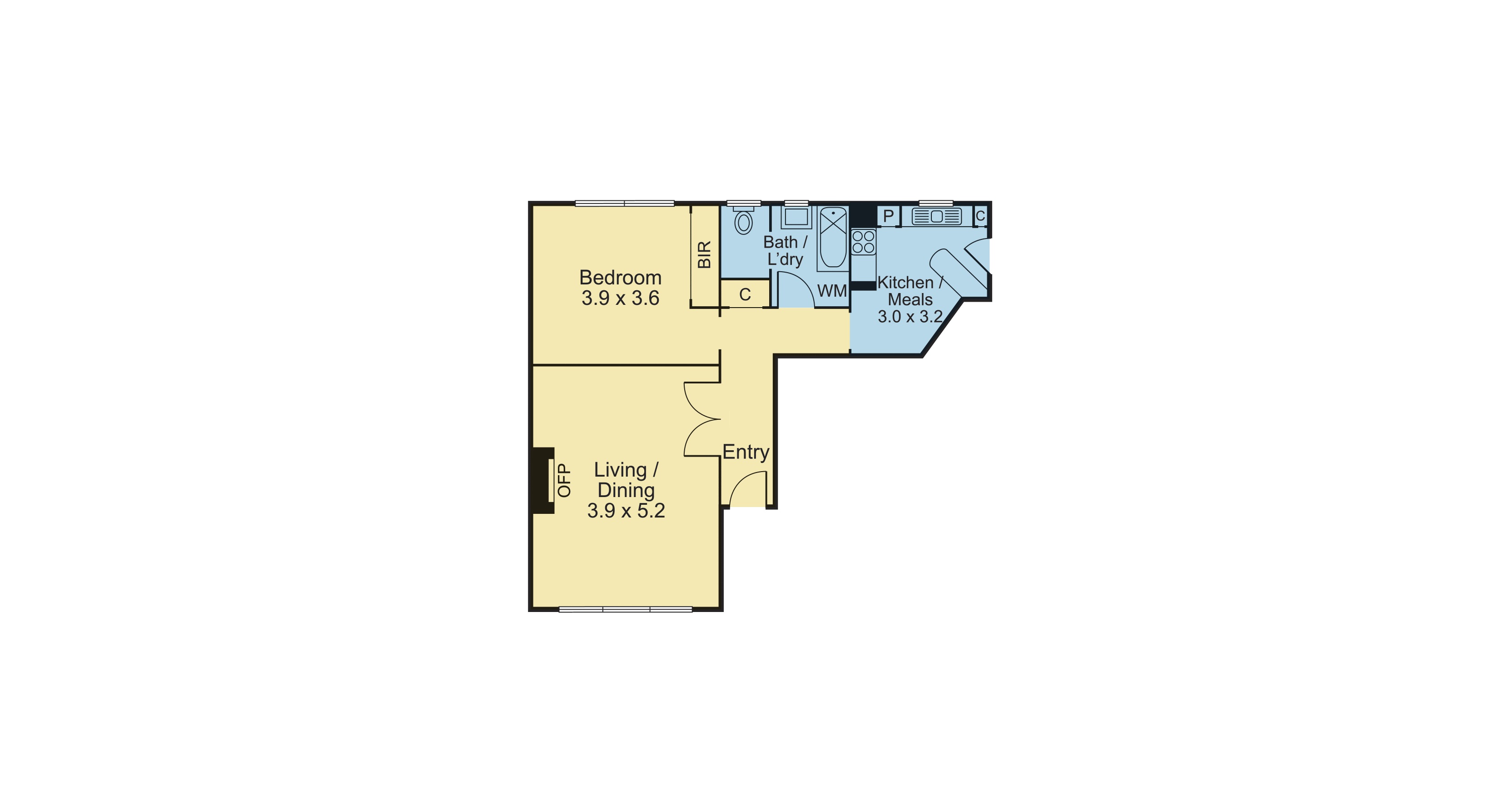 22/17a Milton Street, ELWOOD VIC 3184 - Floorplan