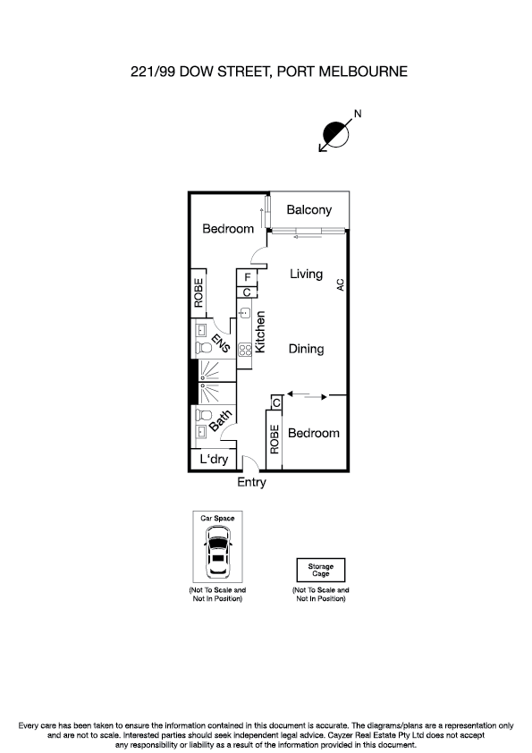 221/99 Dow Street, PORT MELBOURNE VIC 3207 - Floorplan