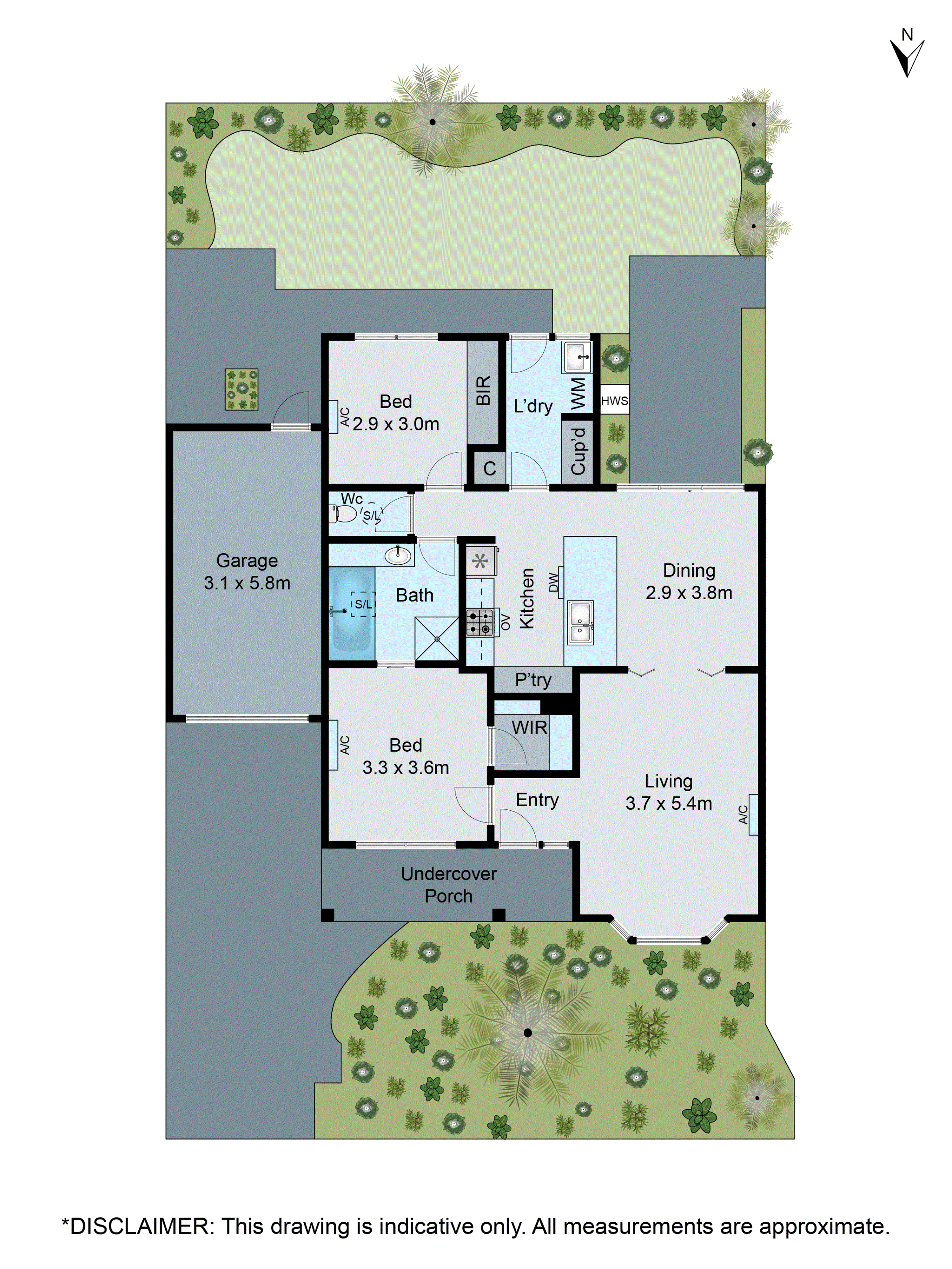 2/22 Palmerston Grove, Oakleigh VIC 3166 - Floorplan