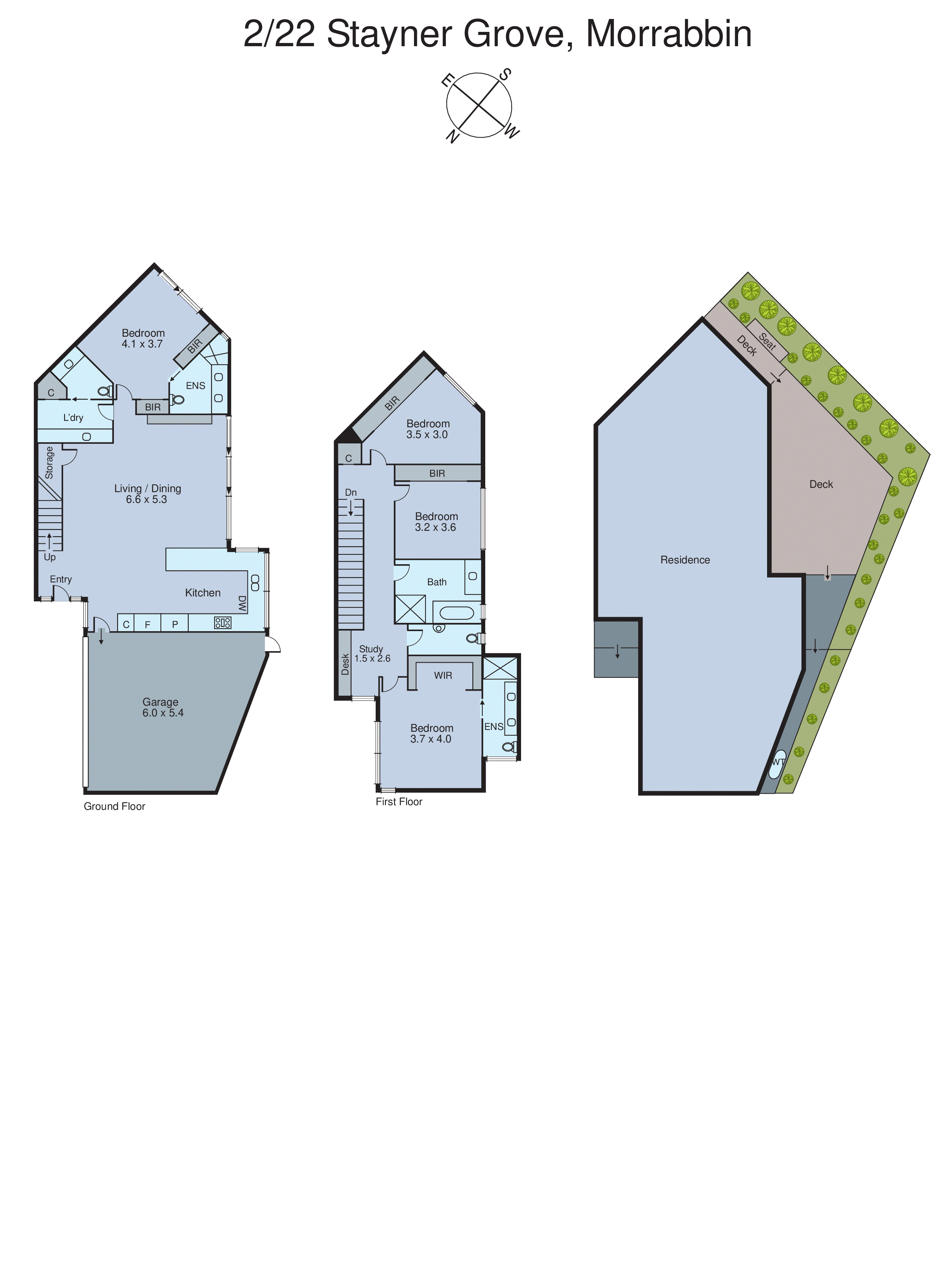 2/22 Stayner Grove, Moorabbin VIC 3189 - Floorplan