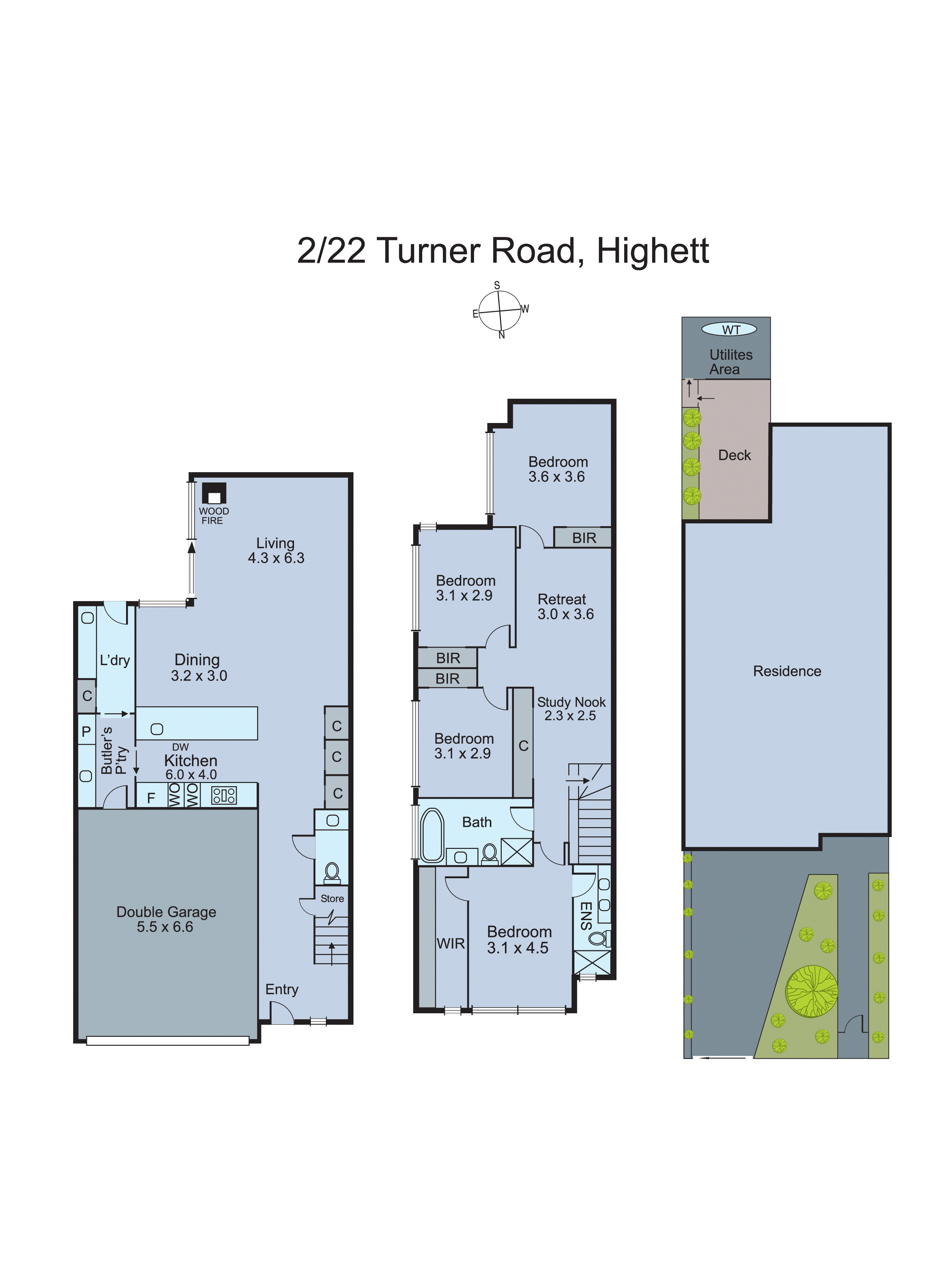 2/22 Turner Road, Highett VIC 3190 - Floorplan