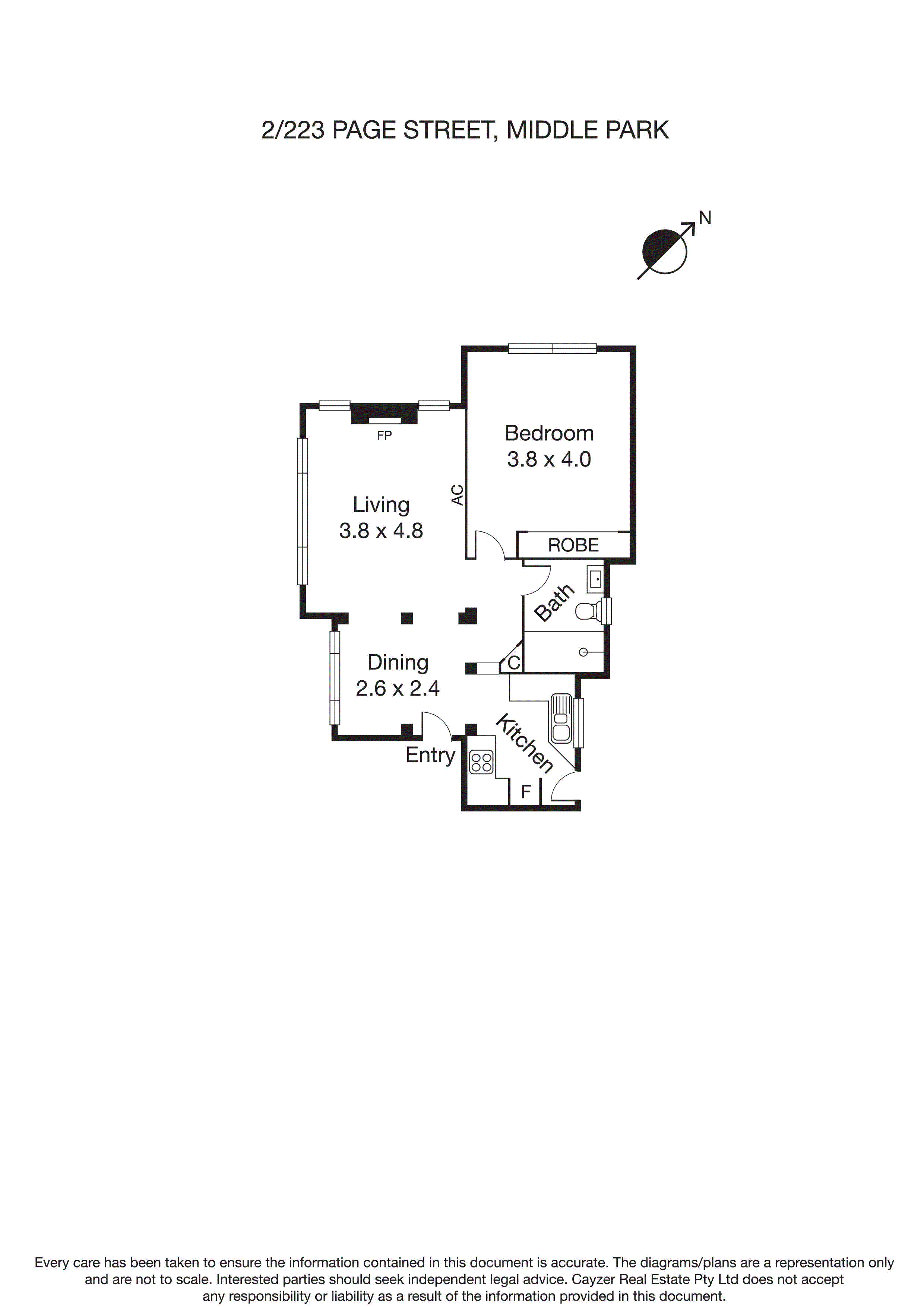 2/223 Page Street, MIDDLE PARK VIC 3206 - Floorplan