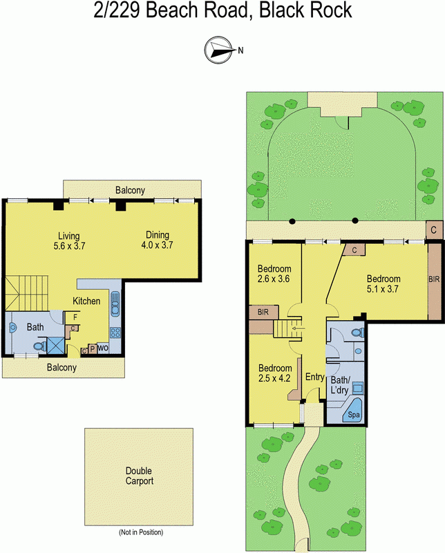 2/229 Beach Road, BLACK ROCK VIC 3193 - Floorplan