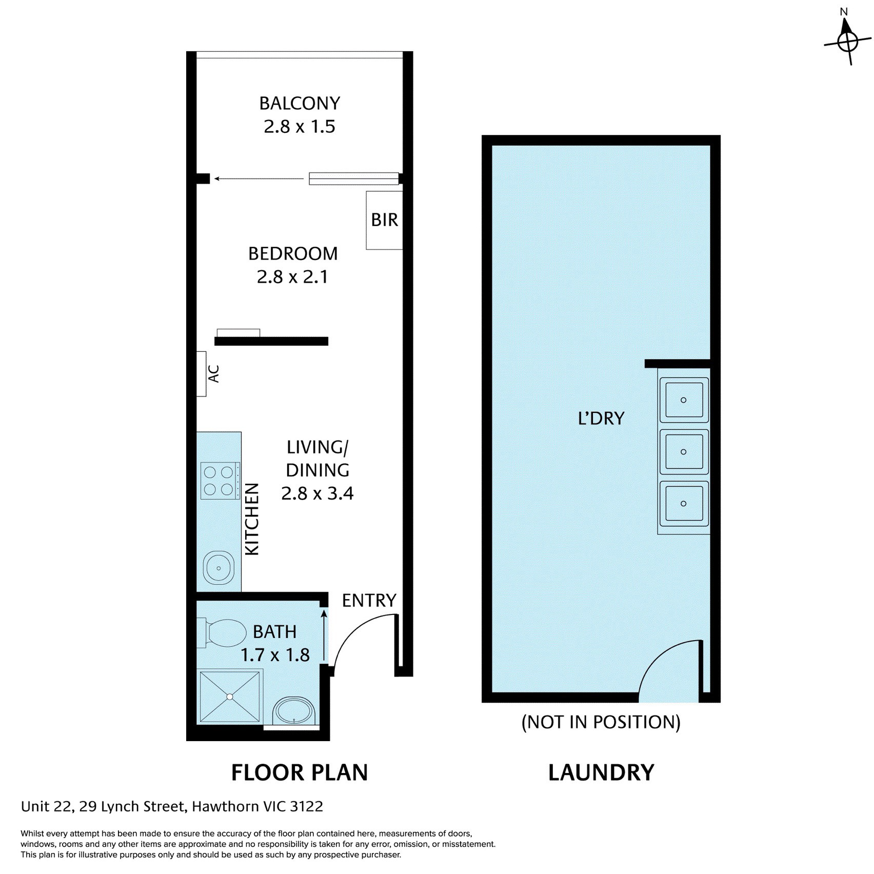 22/29 Lynch Street, Hawthorn VIC 3122 - Floorplan