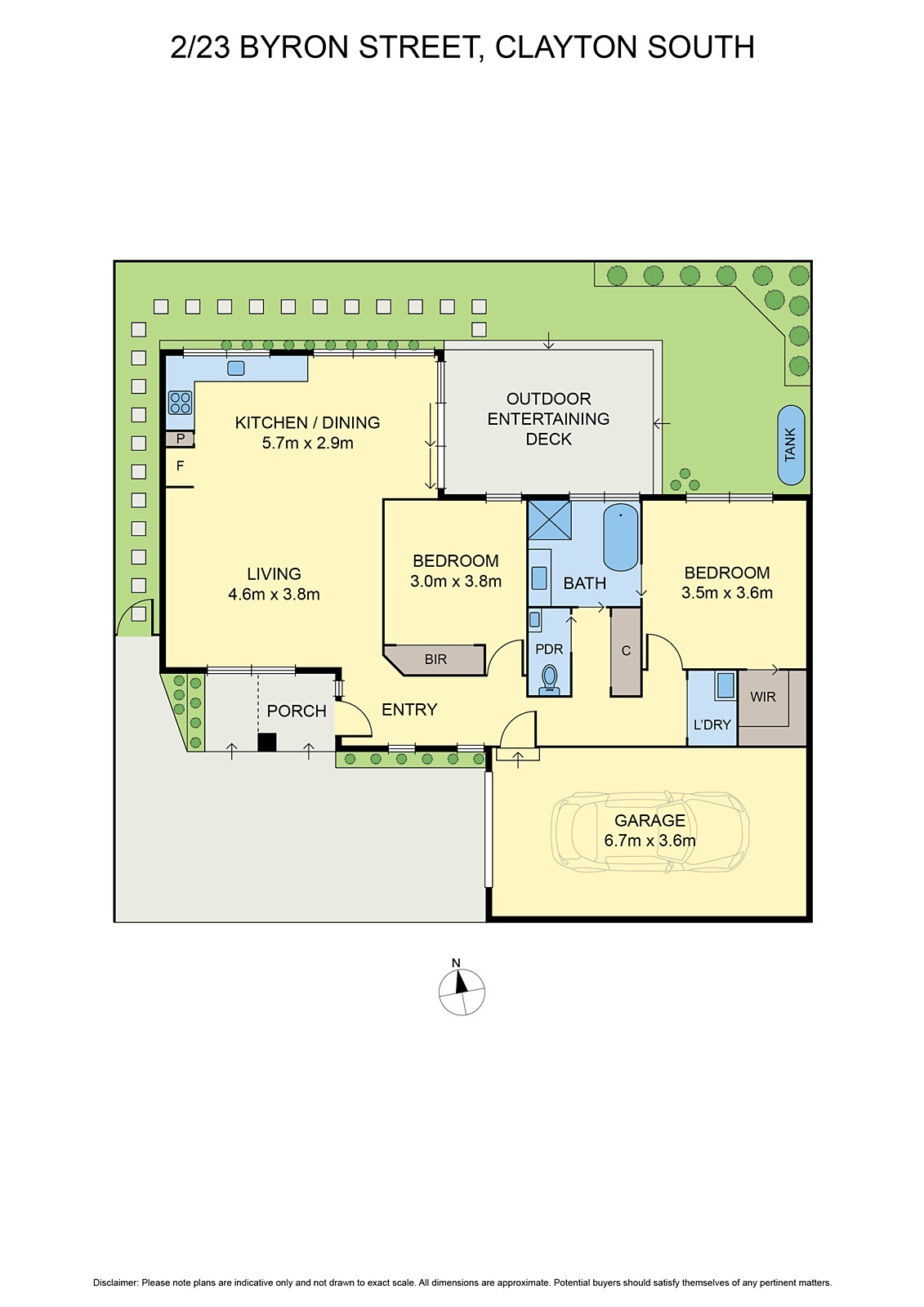 2/23 Byron Street, Clayton South VIC 3169 - Floorplan