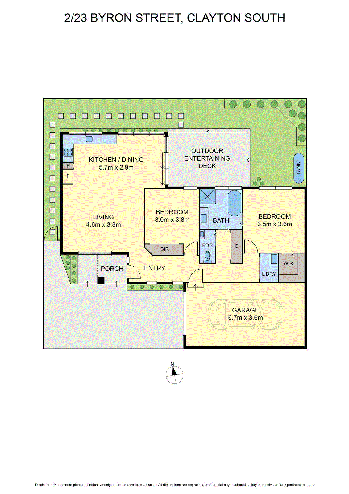 2/23 Byron Street, Clayton South VIC 3169 - Floorplan