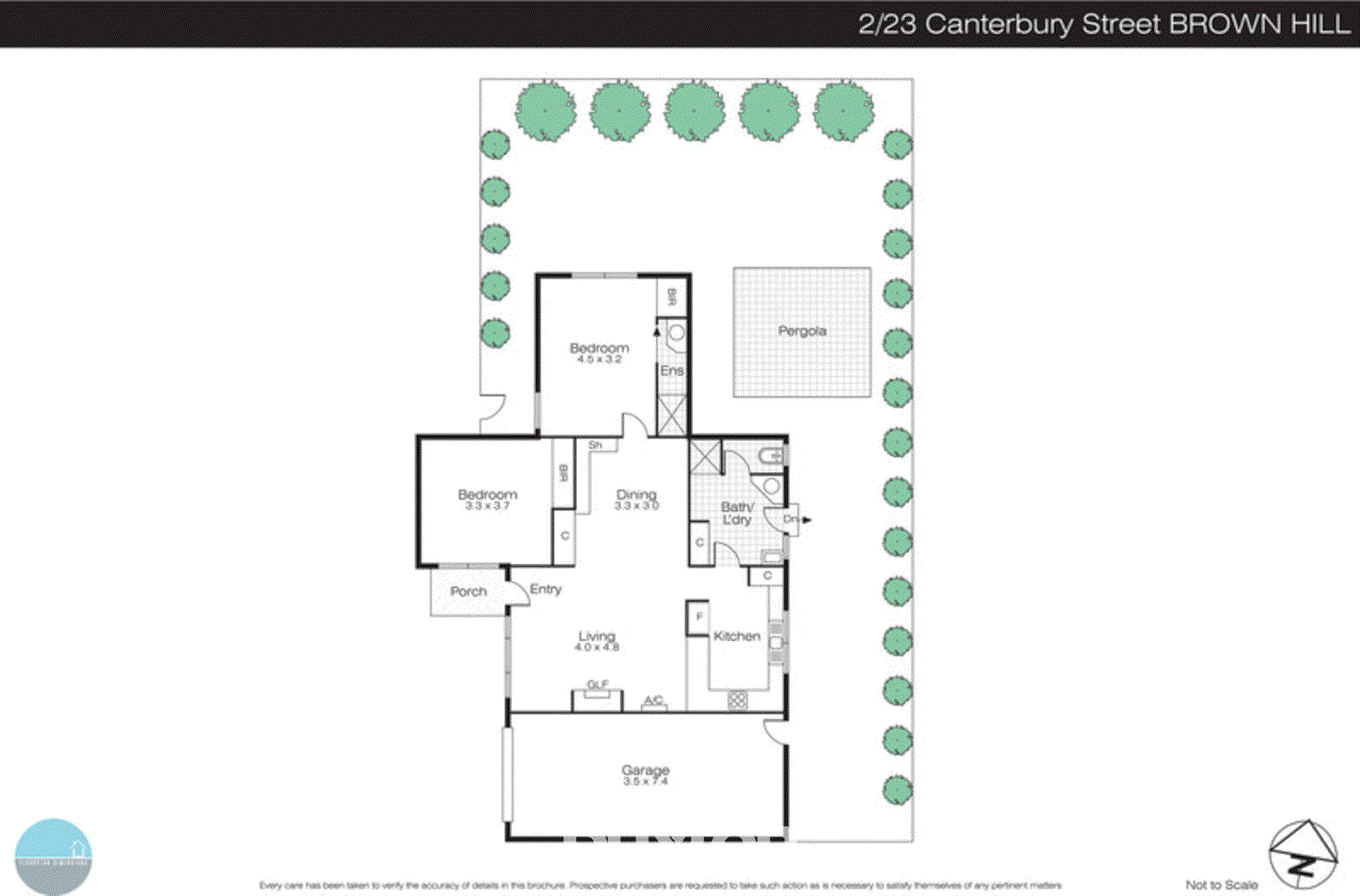2/23 Canterbury Street, Brown Hill VIC 3350 - Floorplan
