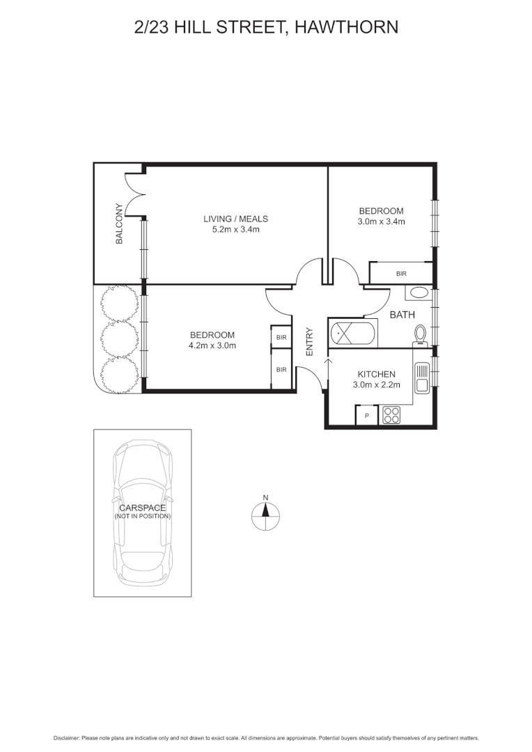 2/23 Hill Street, HAWTHORN, 3122