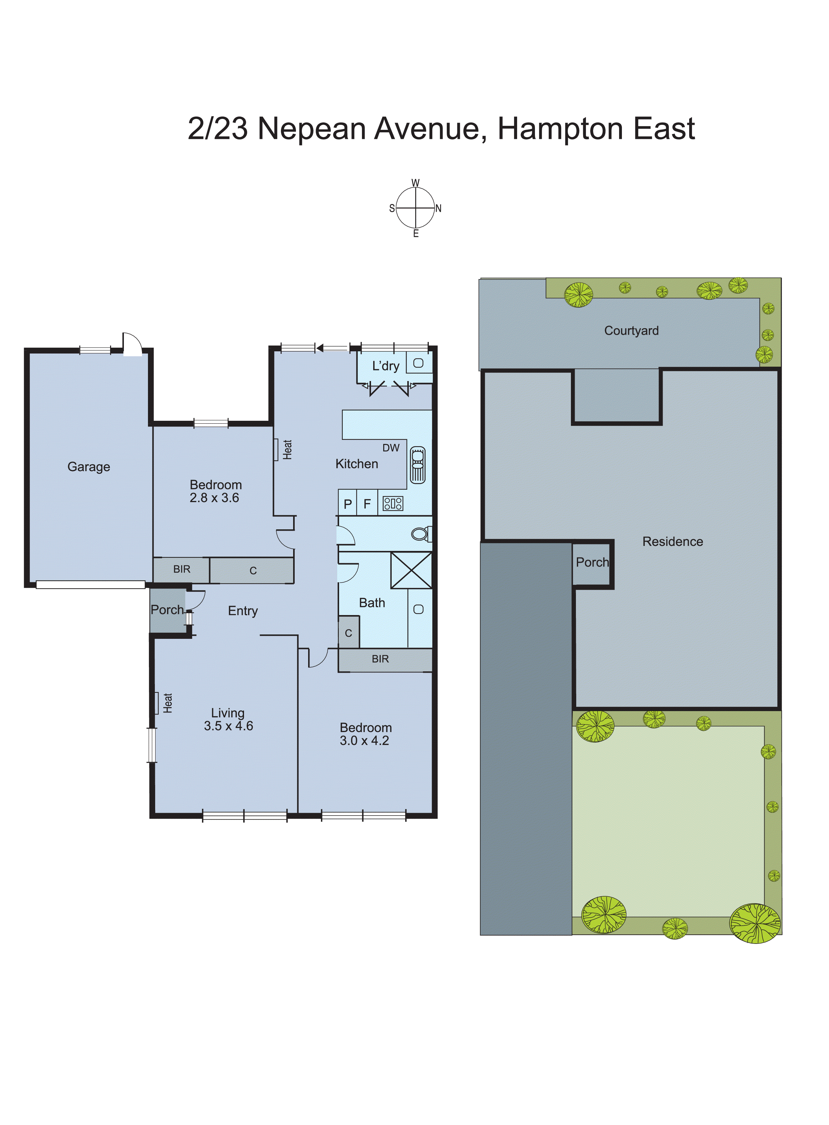 2/23 Nepean Avenue, Hampton East VIC 3188 - Floorplan