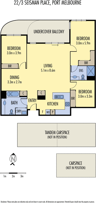 22/3 Seisman Place, Port Melbourne VIC 3207 - Floorplan