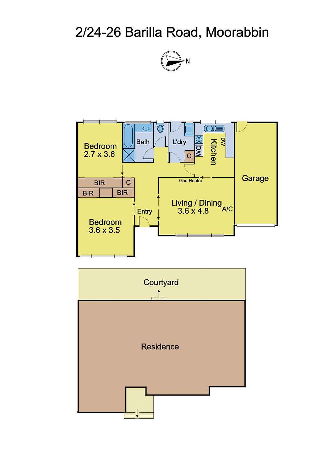 2/24-26 Barilla Road, Moorabbin VIC 3189 - Floorplan