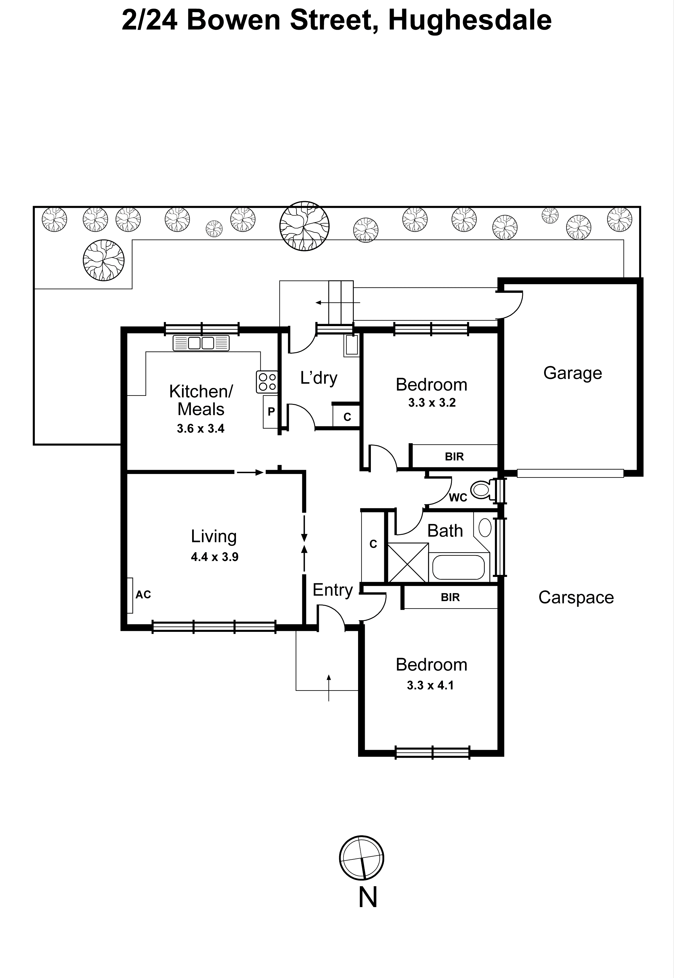 2/24 Bowen Street, Hughesdale VIC 3166 - Floorplan