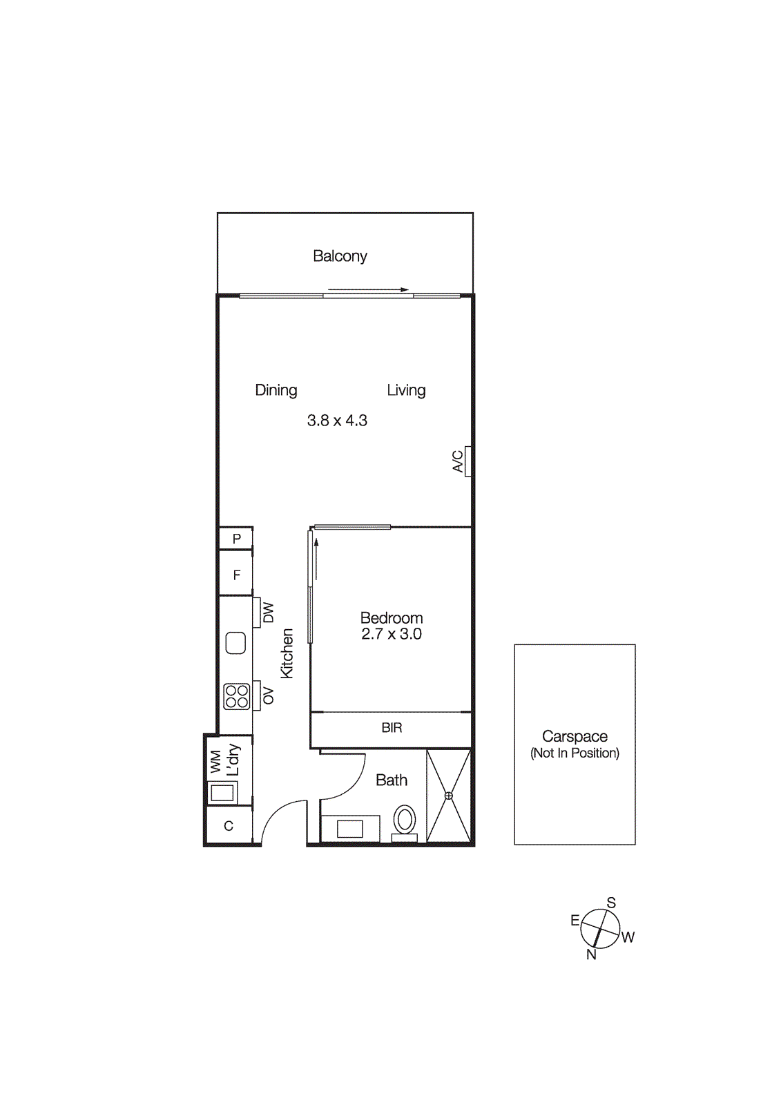 224/163 Fitzroy Street, St Kilda VIC 3182 - Floorplan