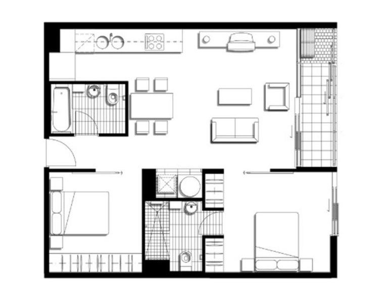 224/539 St Kilda Road, MELBOURNE VIC 3004 - Floorplan