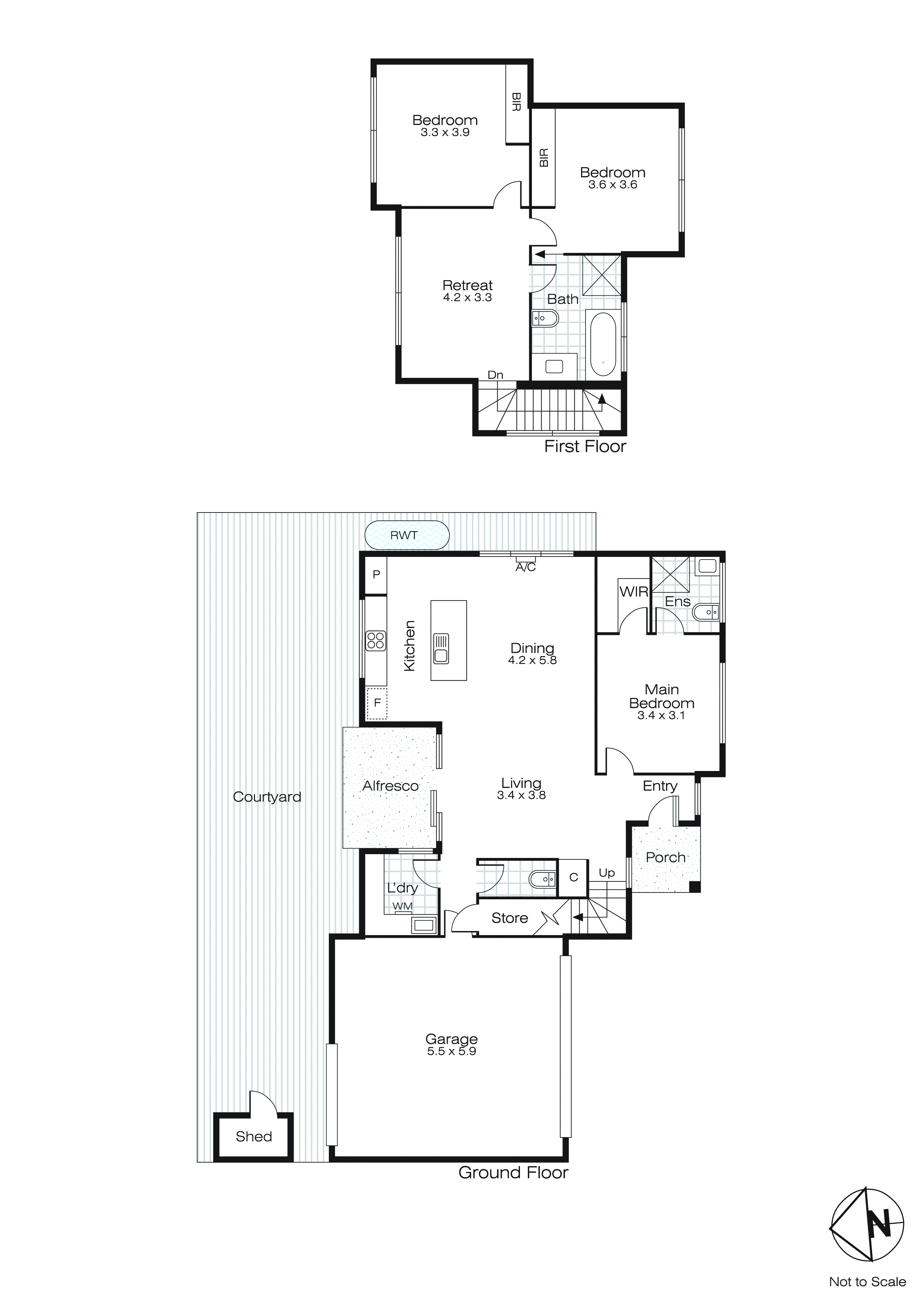 2/246 Howe Street, Miners Rest VIC 3352 - Floorplan