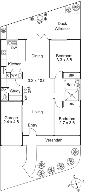 2/249 New Street, Brighton VIC 3186 - Floorplan